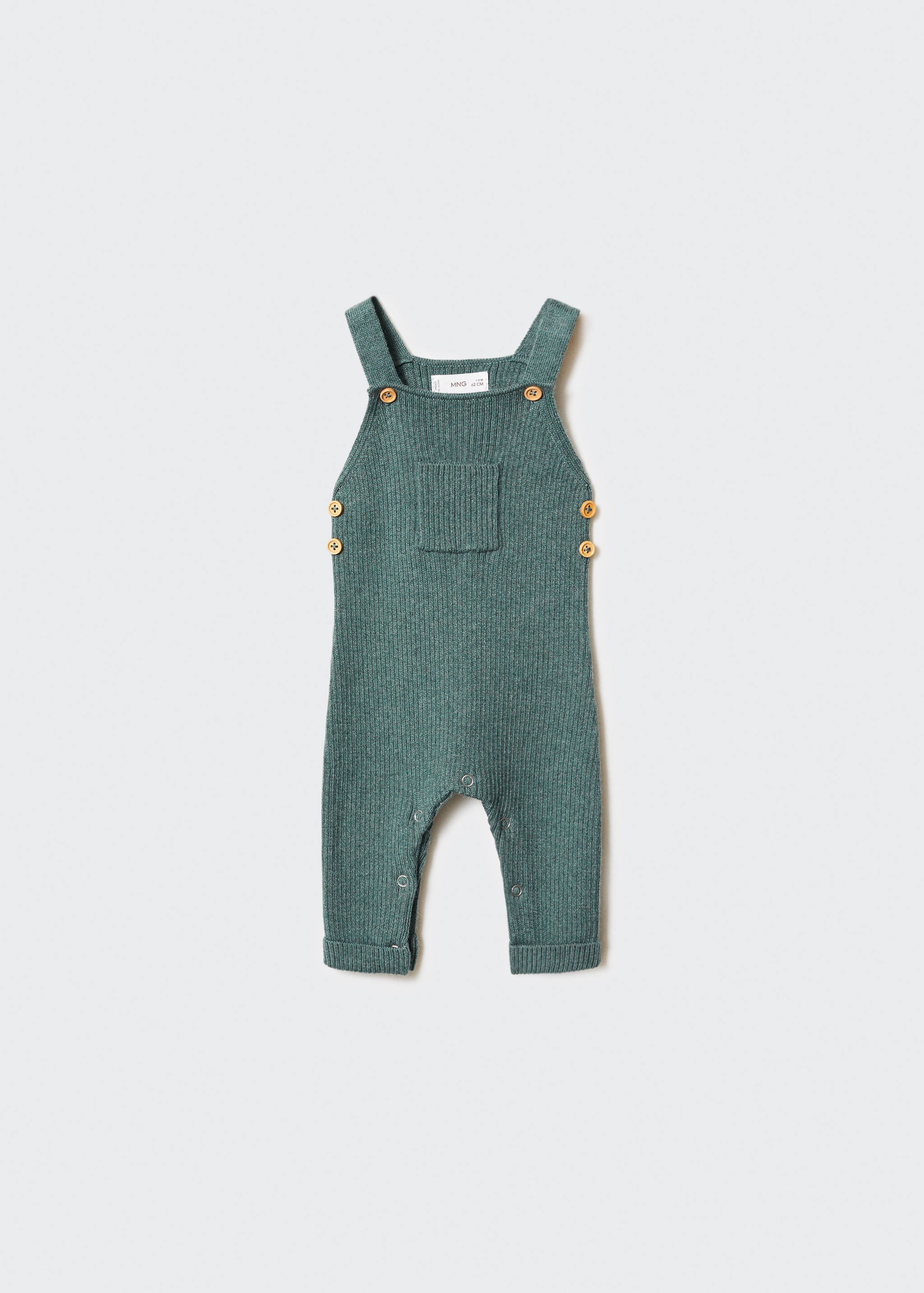 Cotton knit dungarees - Article without model