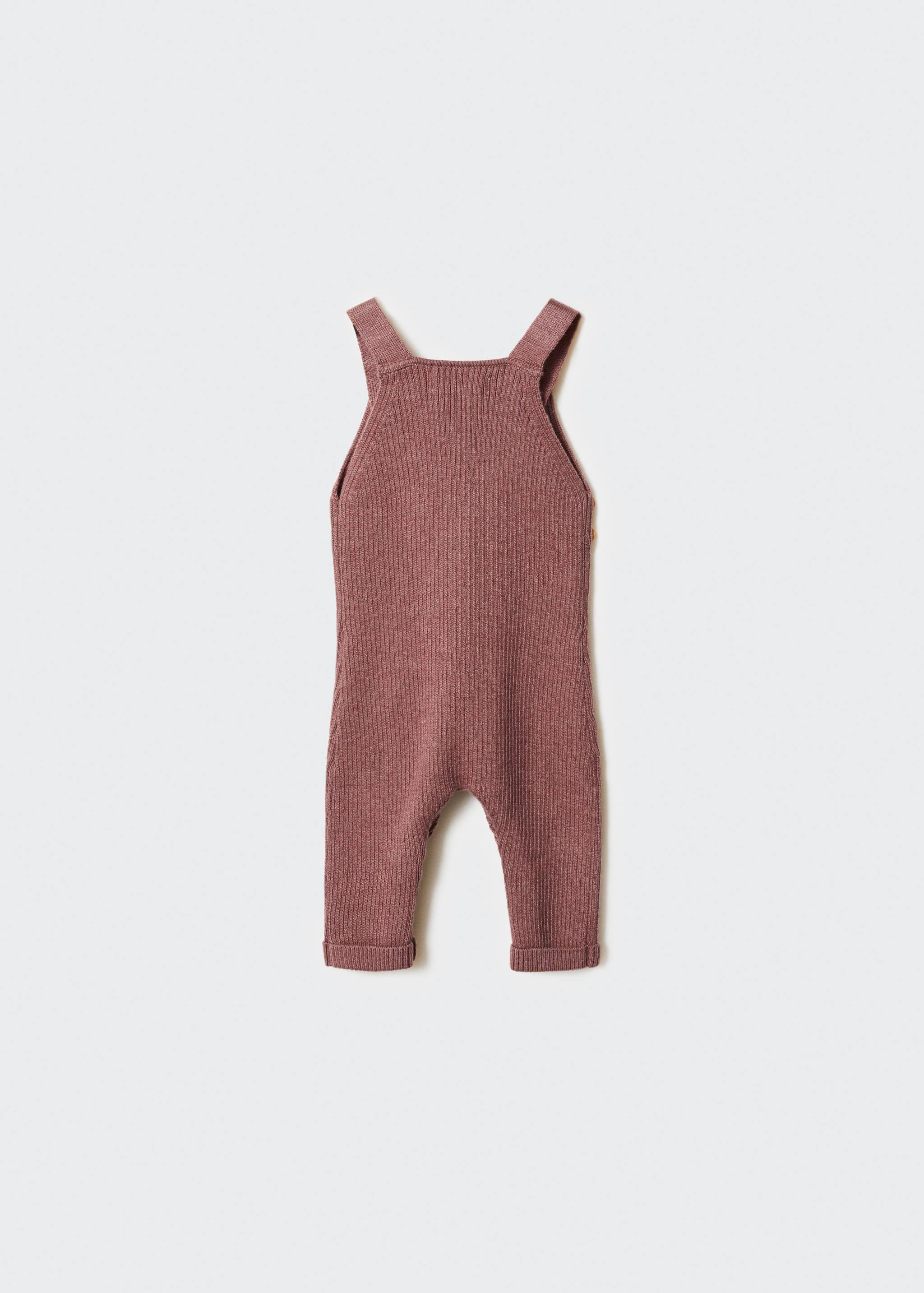 Cotton knit dungarees - Reverse of the article
