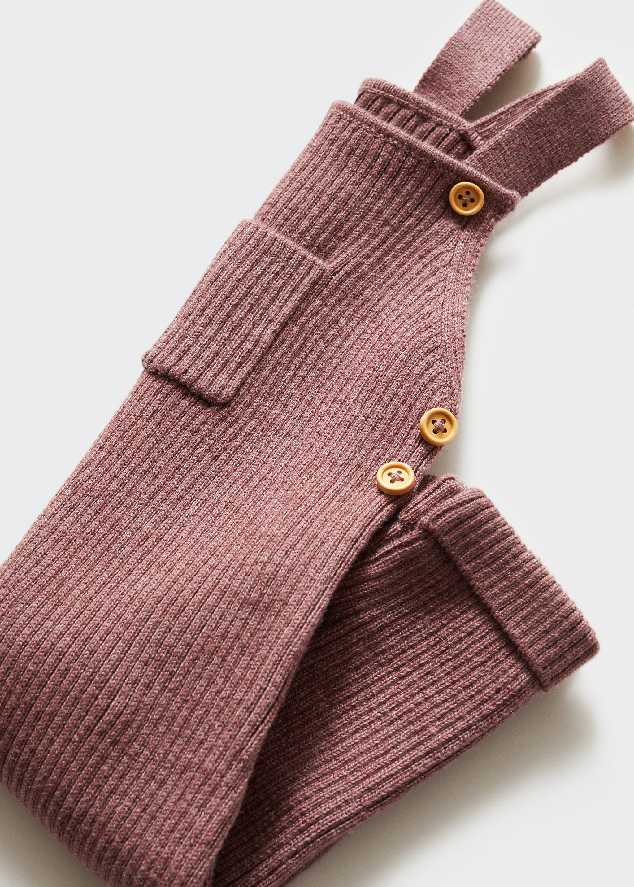 Cotton knit dungarees - Details of the article 0