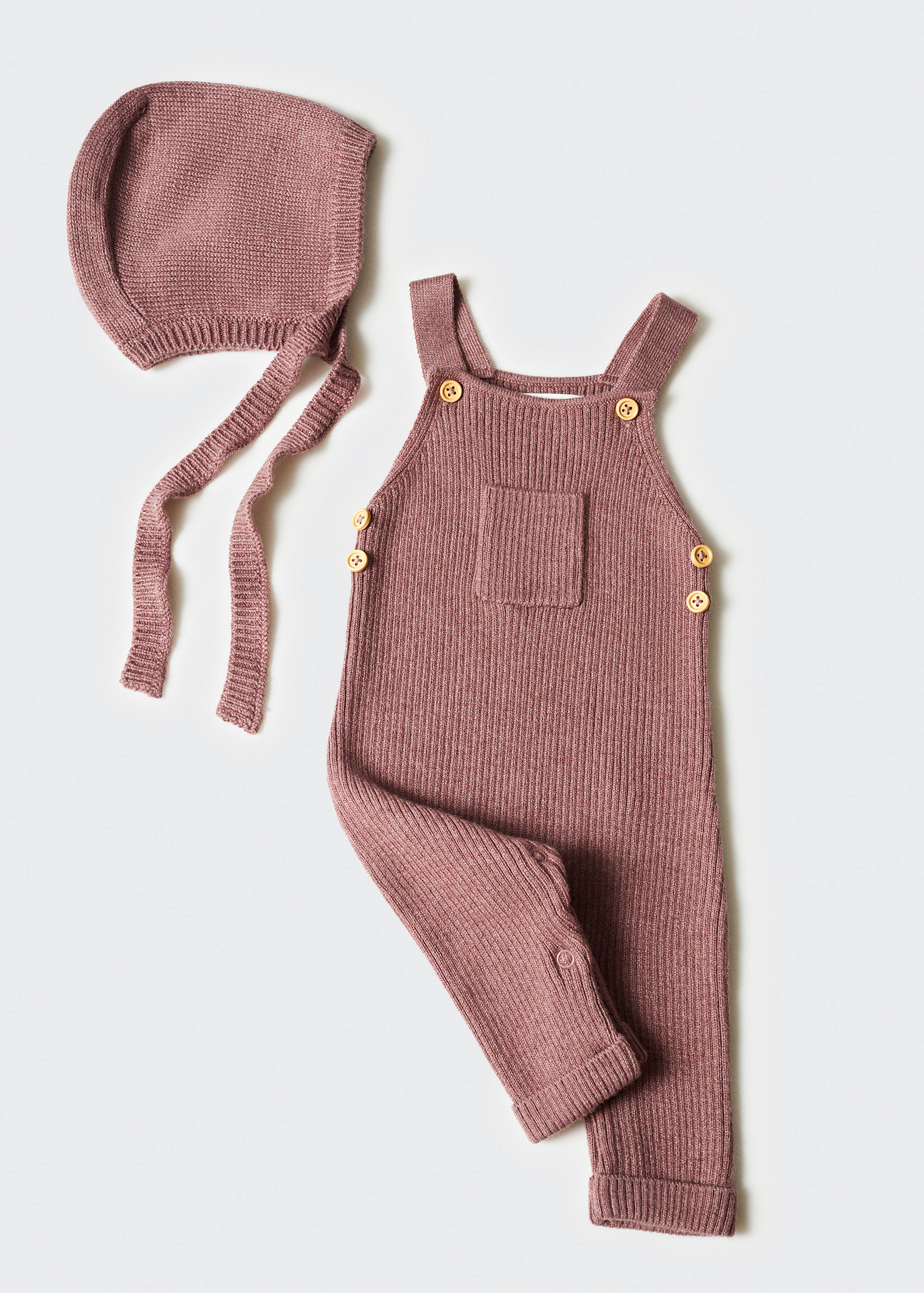 Cotton knit dungarees - Details of the article 5