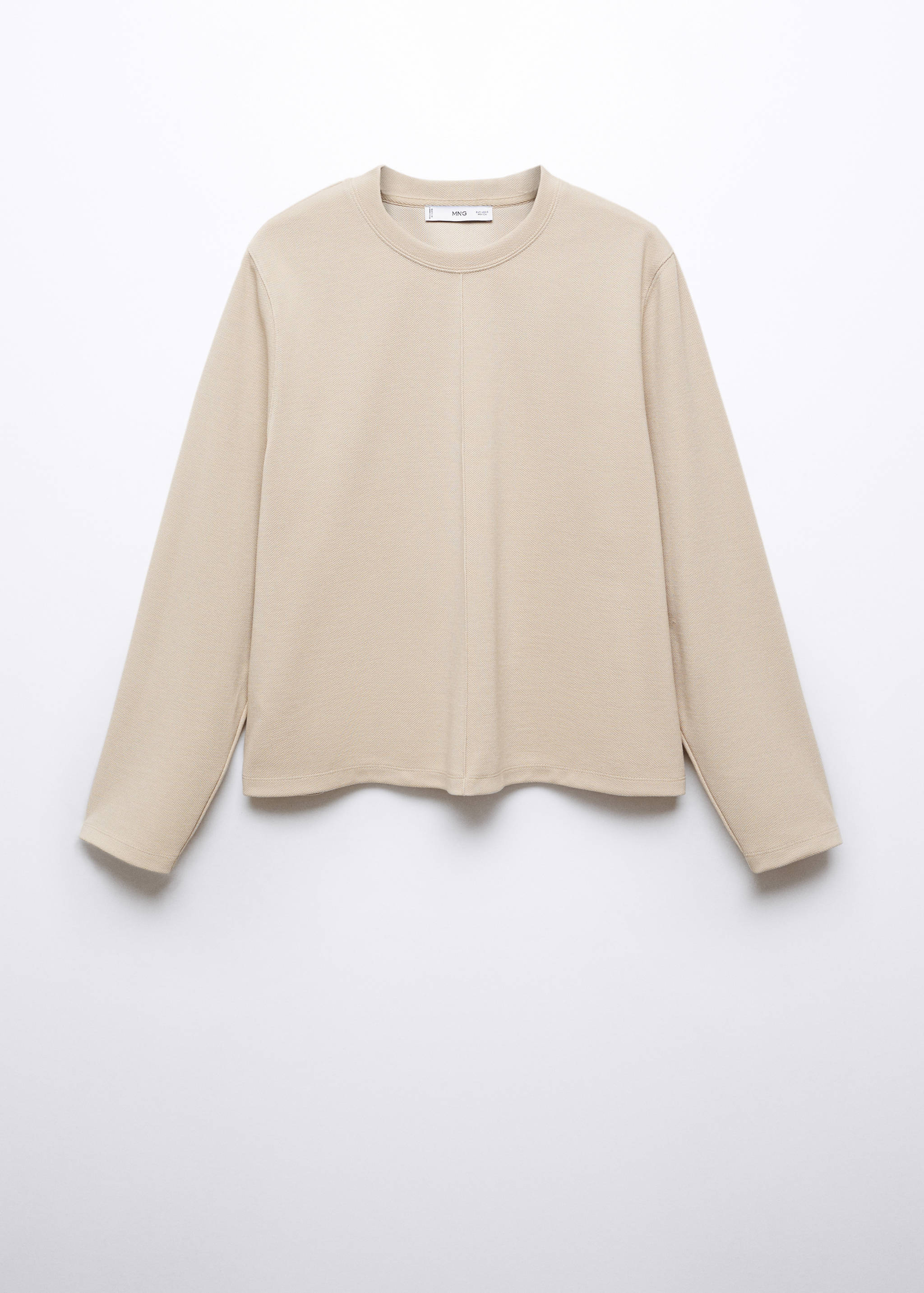 Свитшот с декоративными строчками - Изделие без модели