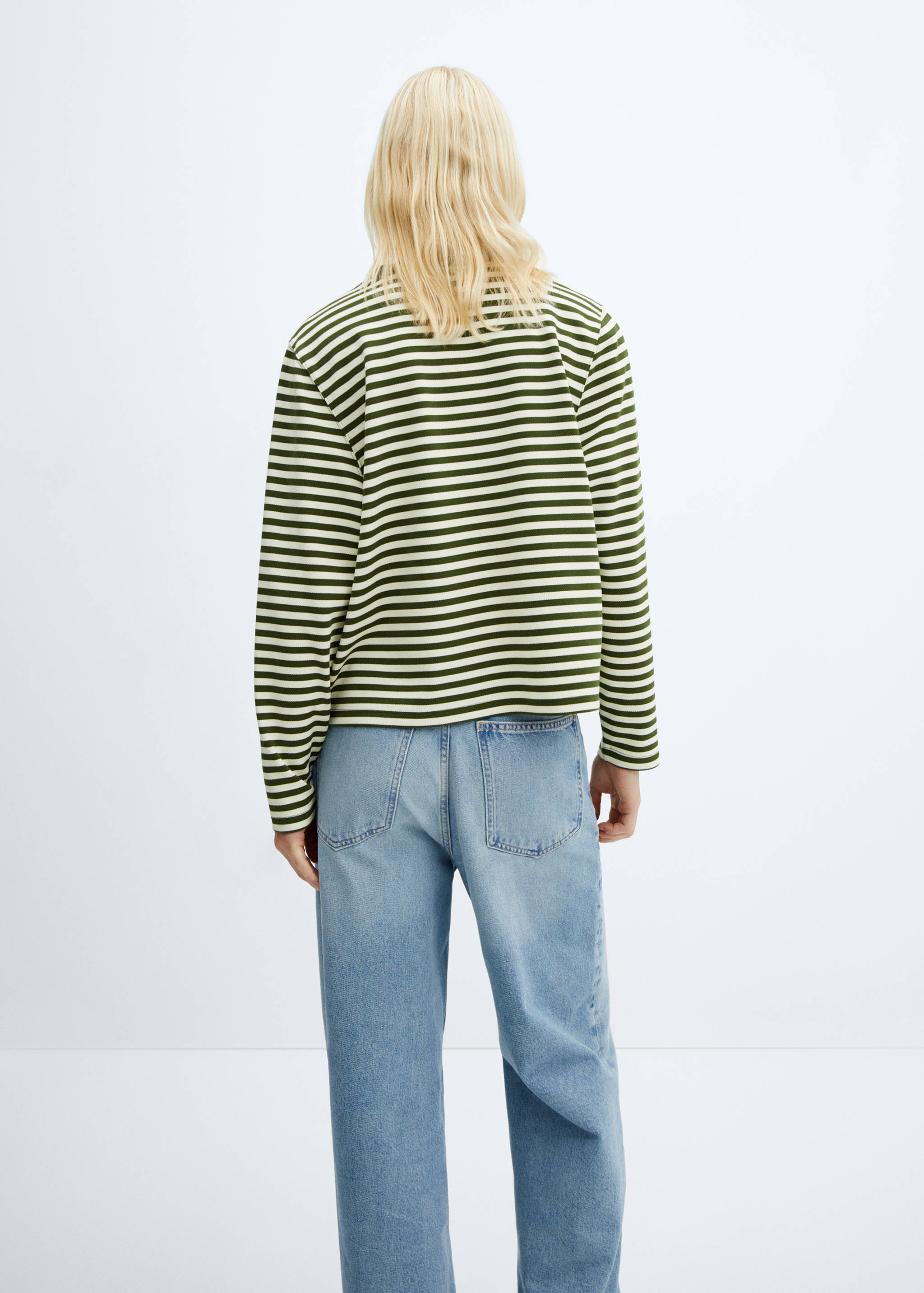 Striped sweatshirt - Reverse of the article