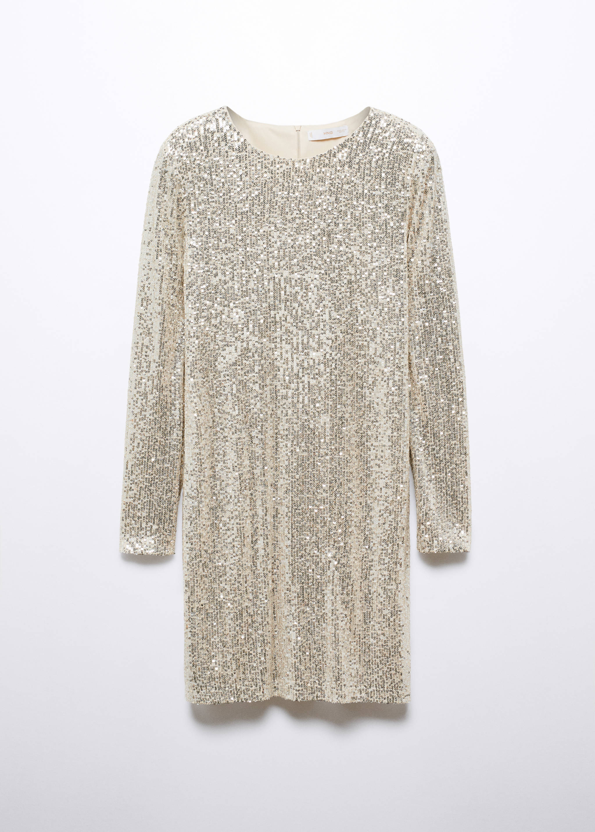 Короткое облегающее платье с пайетками - Изделие без модели