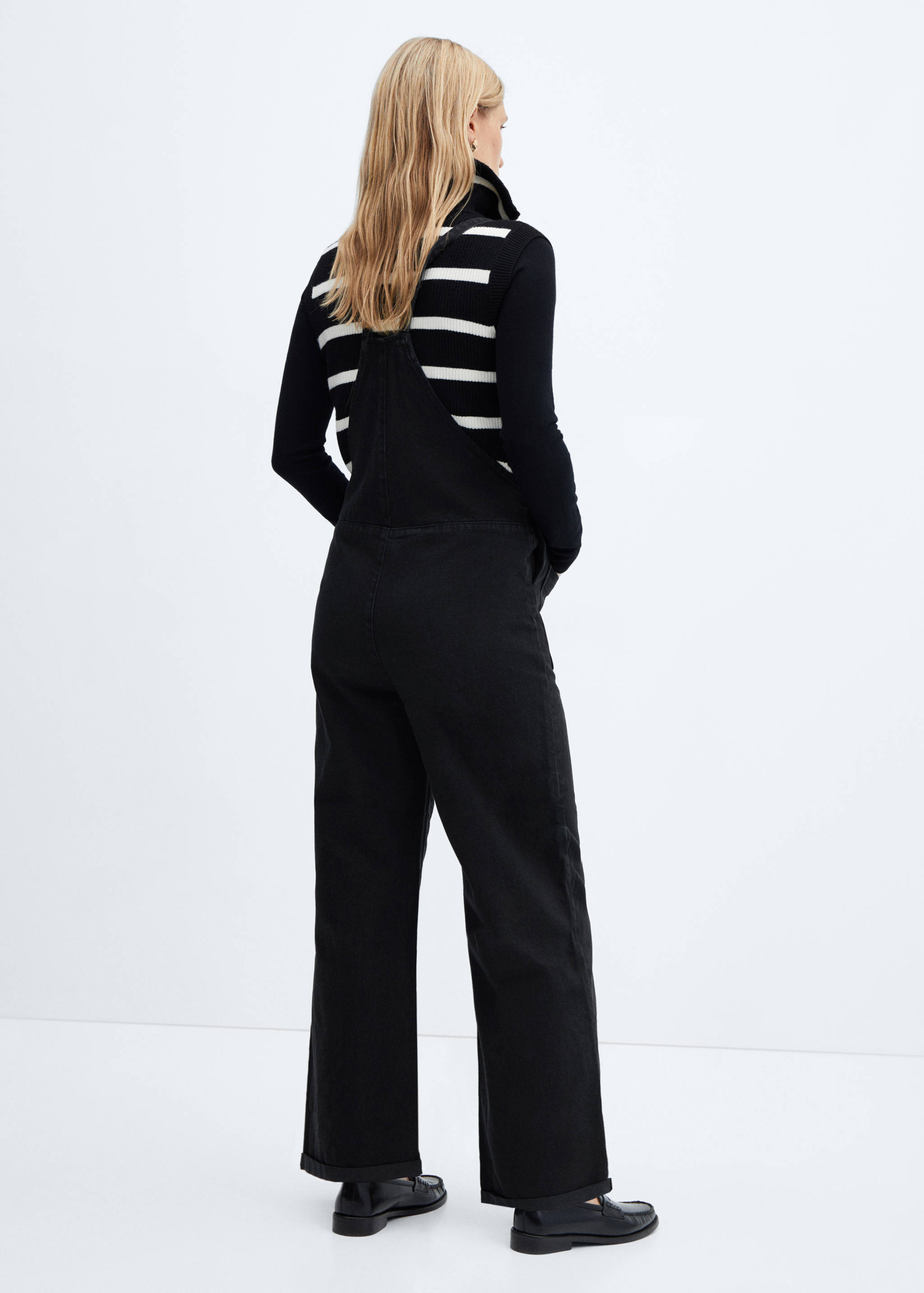 妈咪牛仔布工装裤 - null