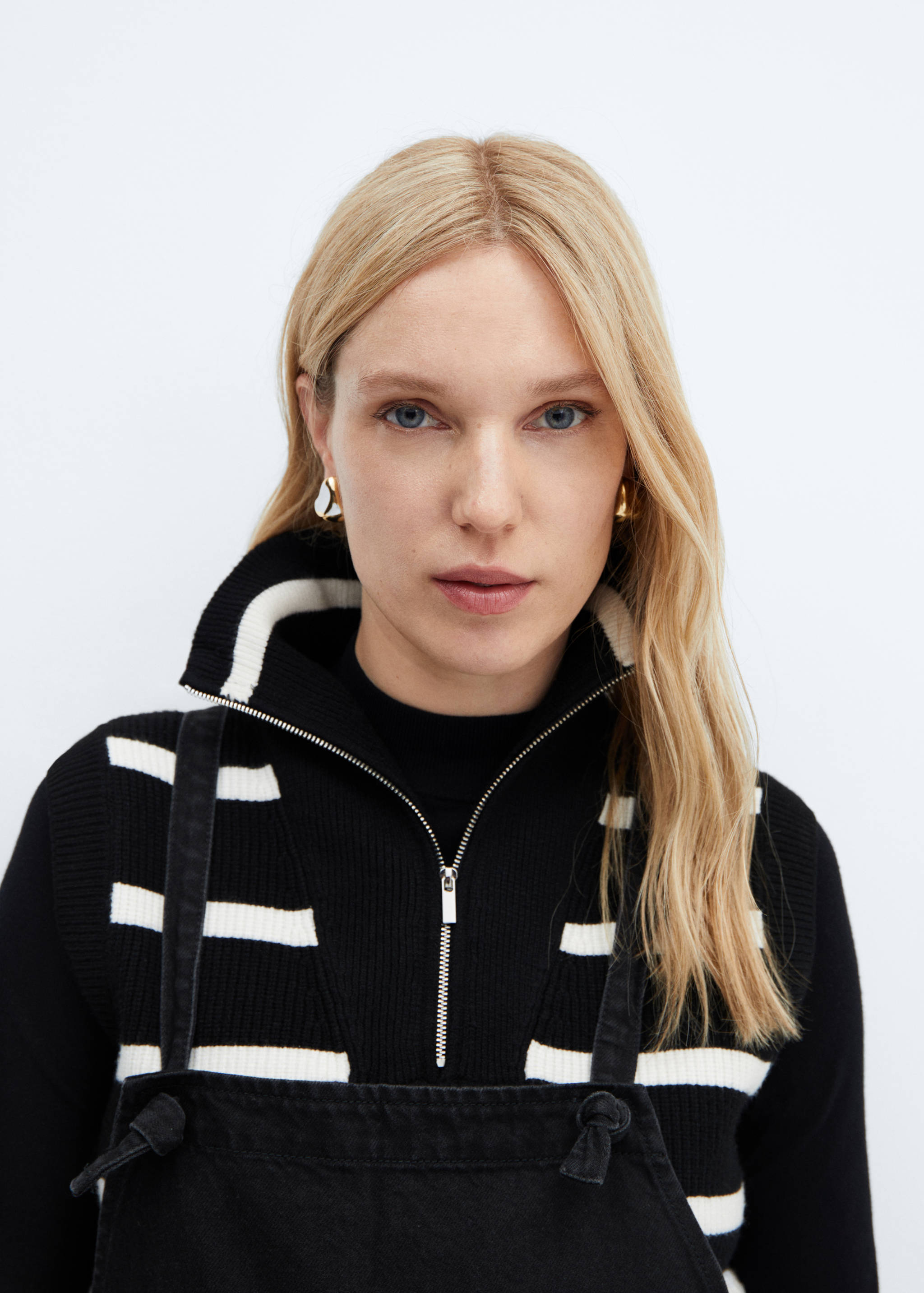 妈咪牛仔布工装裤 - null