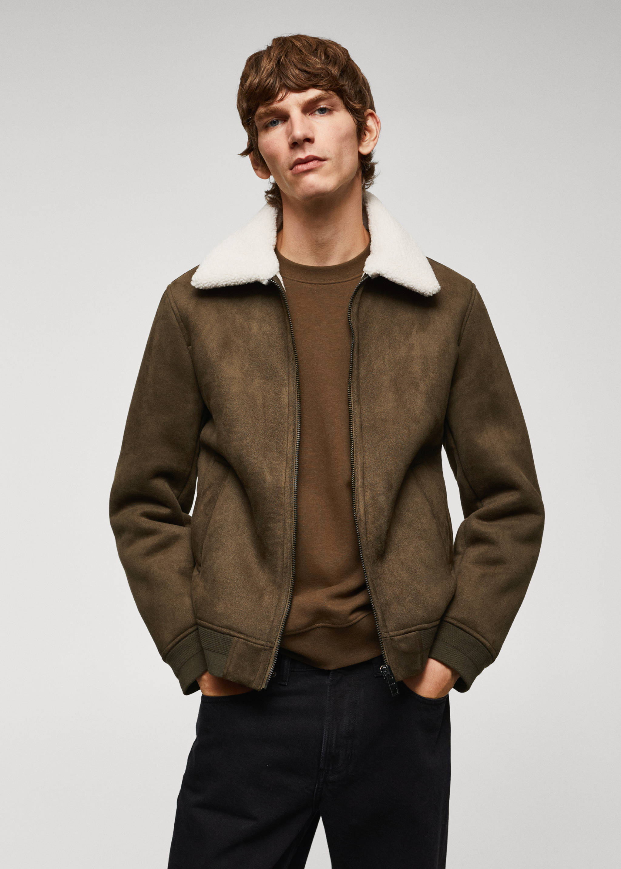Double-face shearling jacket - Medium plane