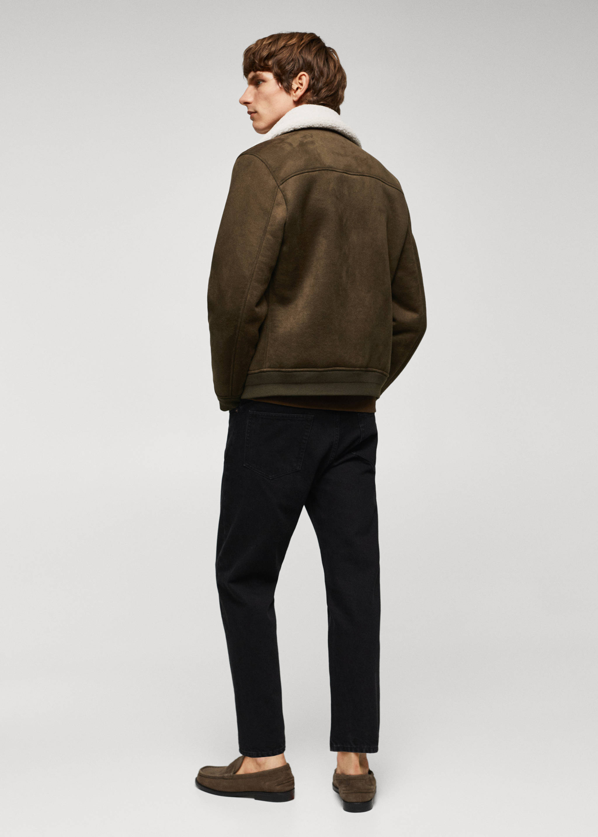 Double-face shearling jacket - Reverse of the article