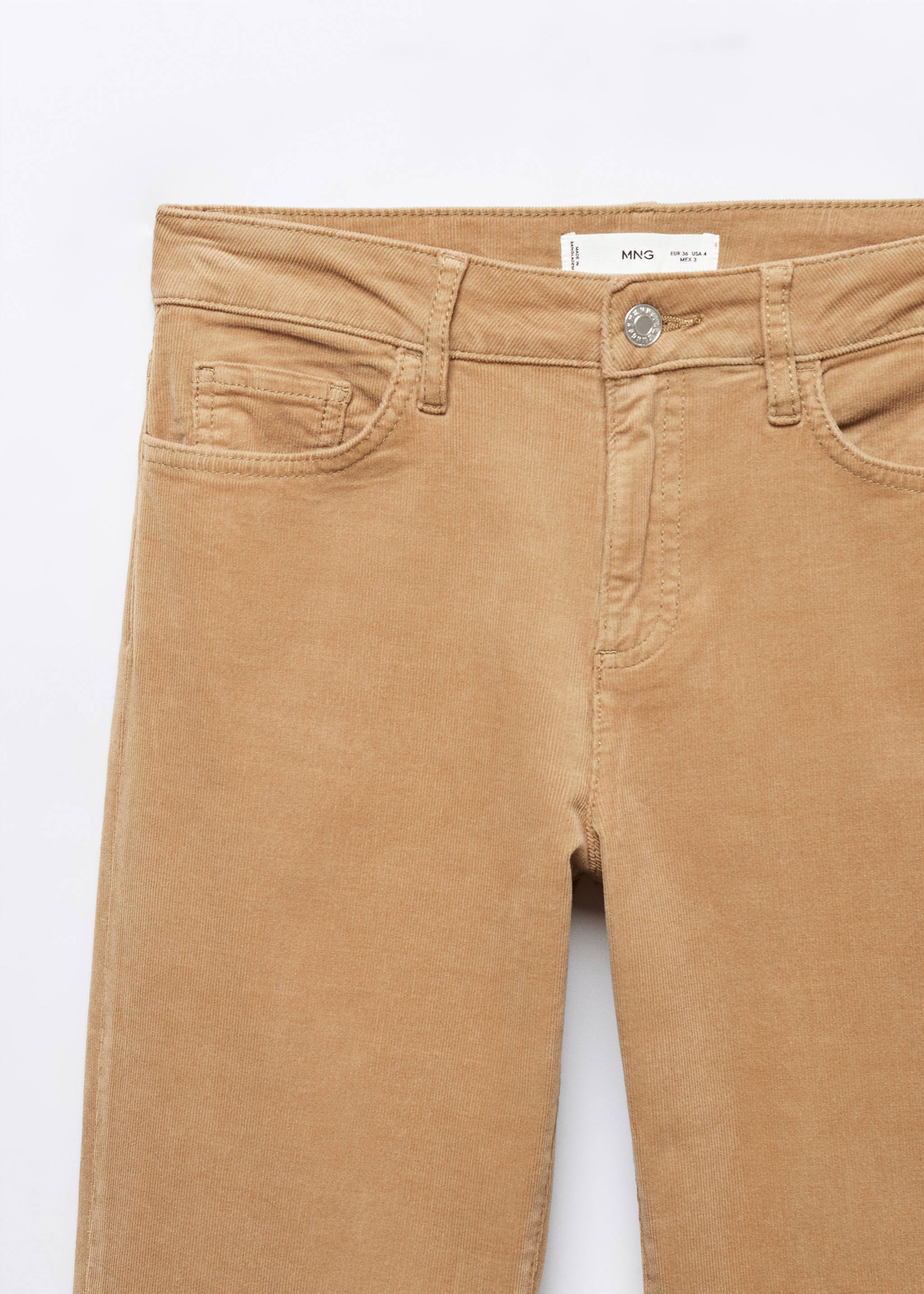 Pantalon flare taille normale velours côtelé - Détail de l'article 8