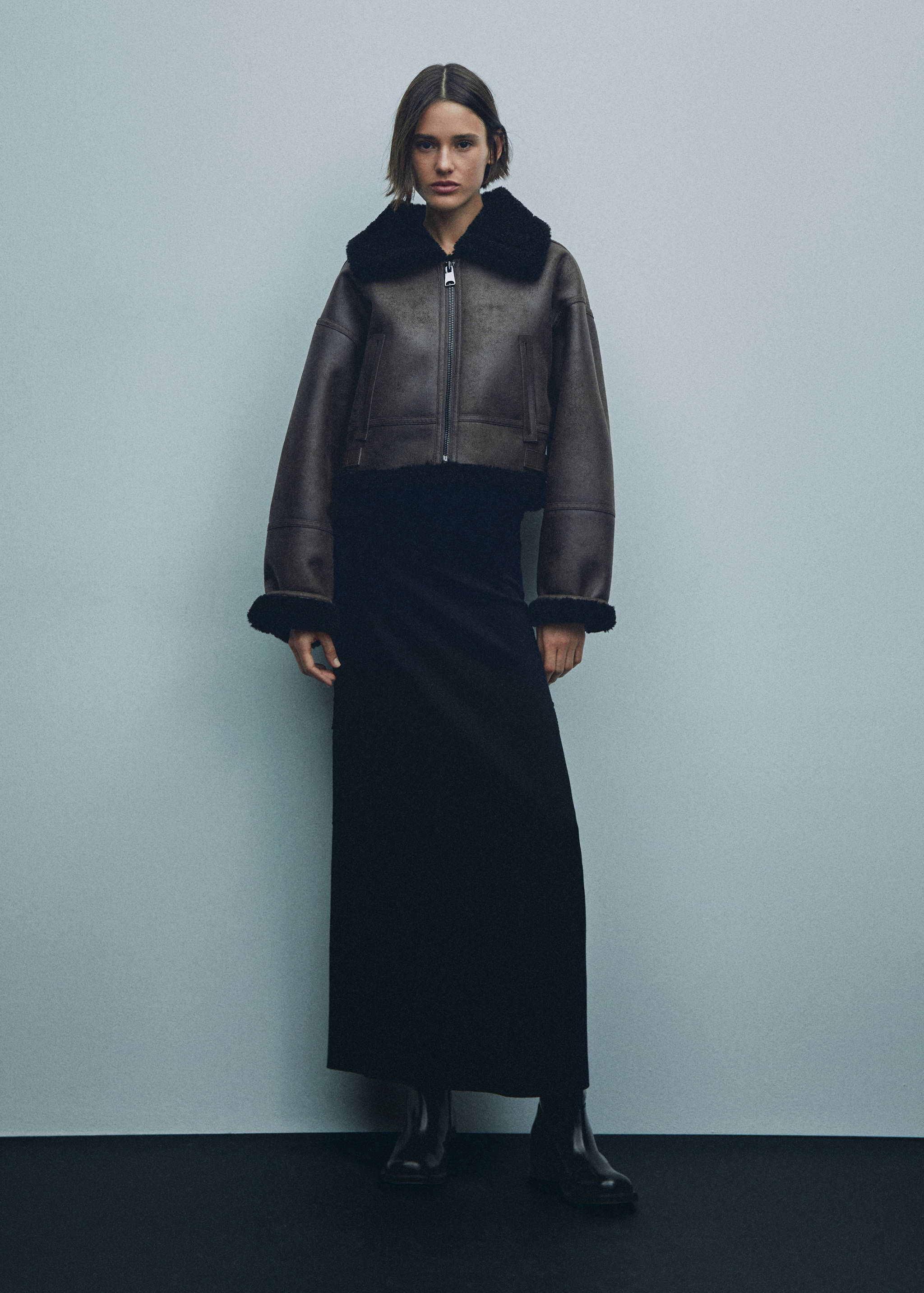 Короткая куртка-дубленка - Деталь изделия 7