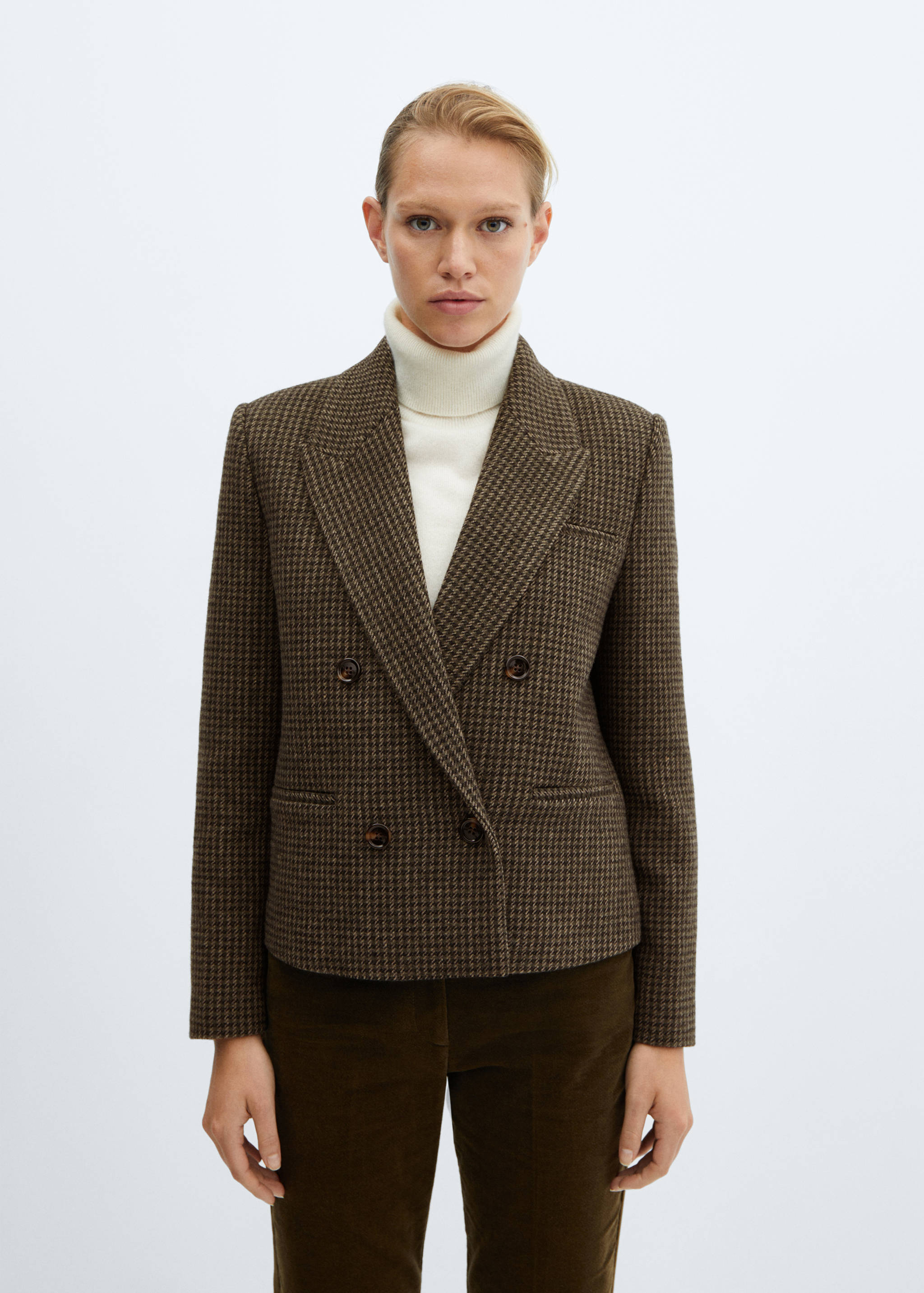 Cropped wool jacket - Medium plane