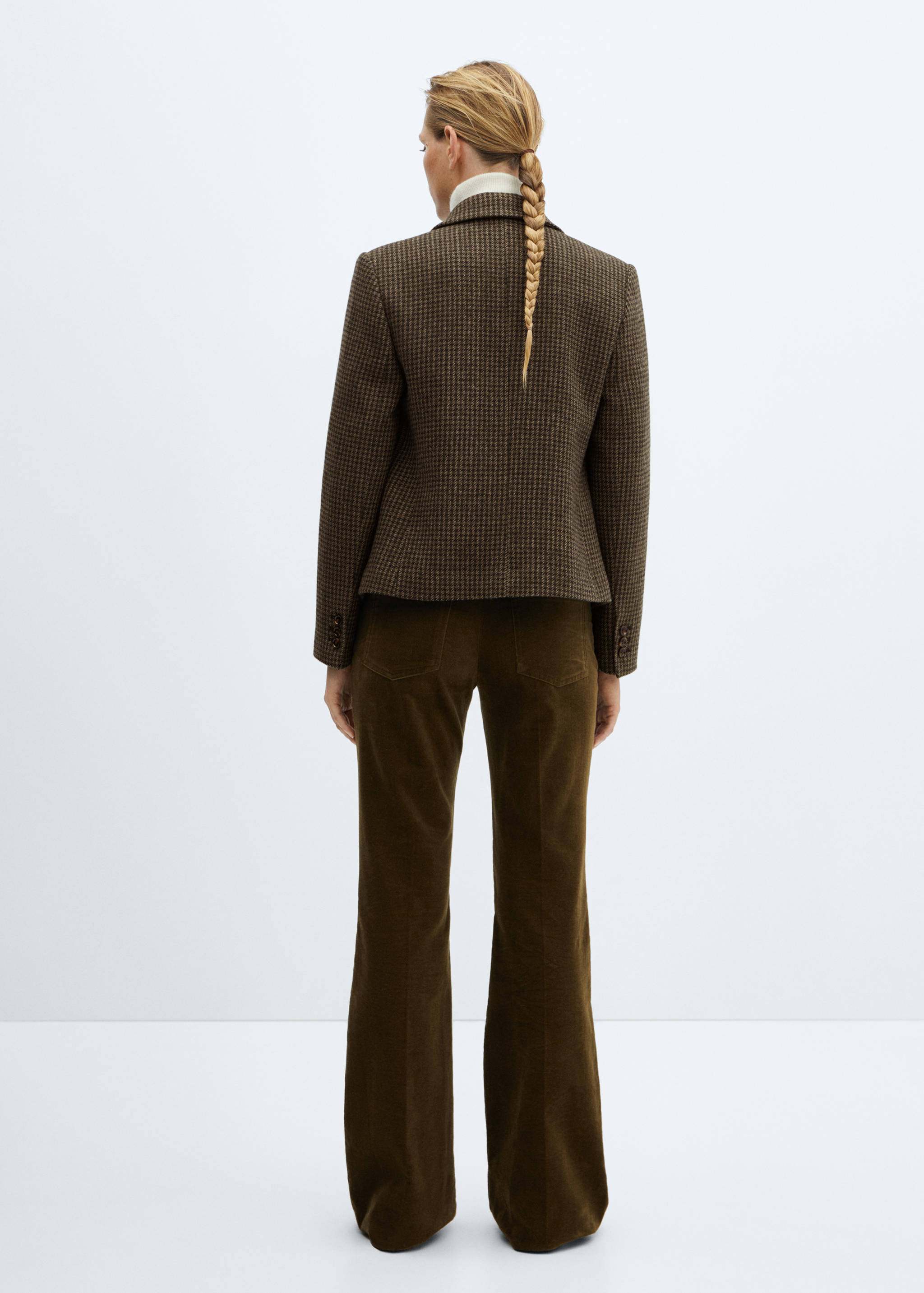 Cropped wool jacket - Reverse of the article
