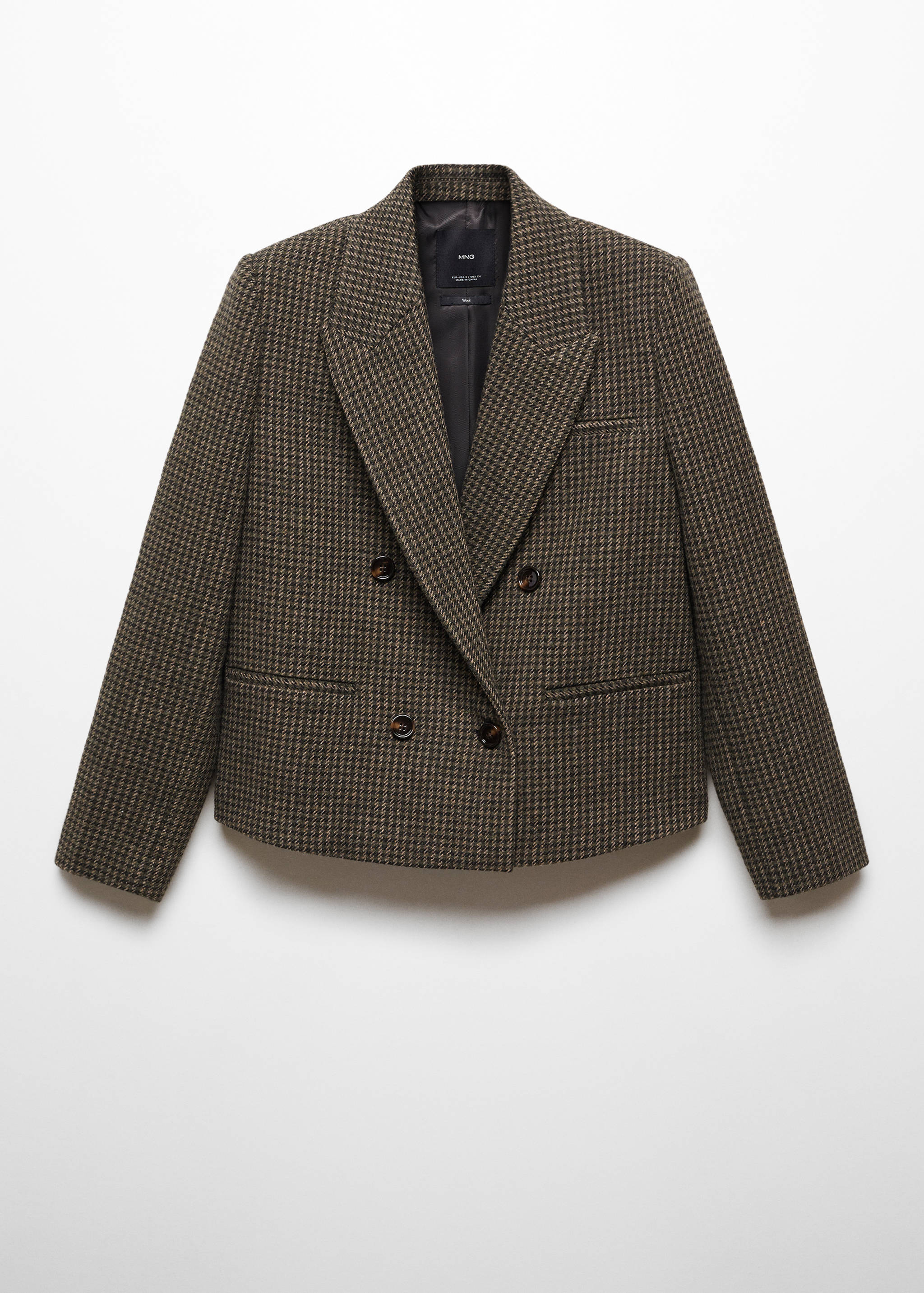 Cropped wool jacket - Article without model