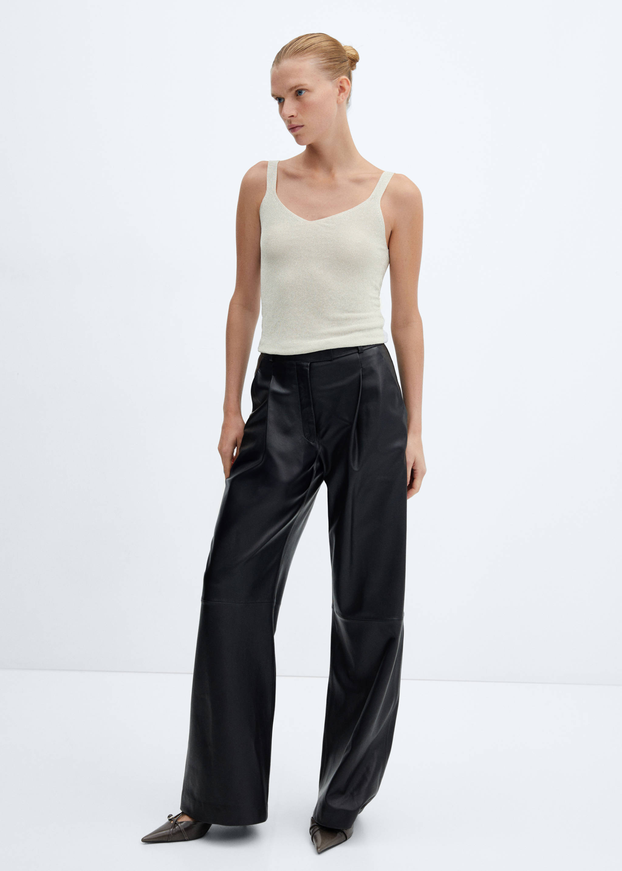 Lurex knitted top - General plane