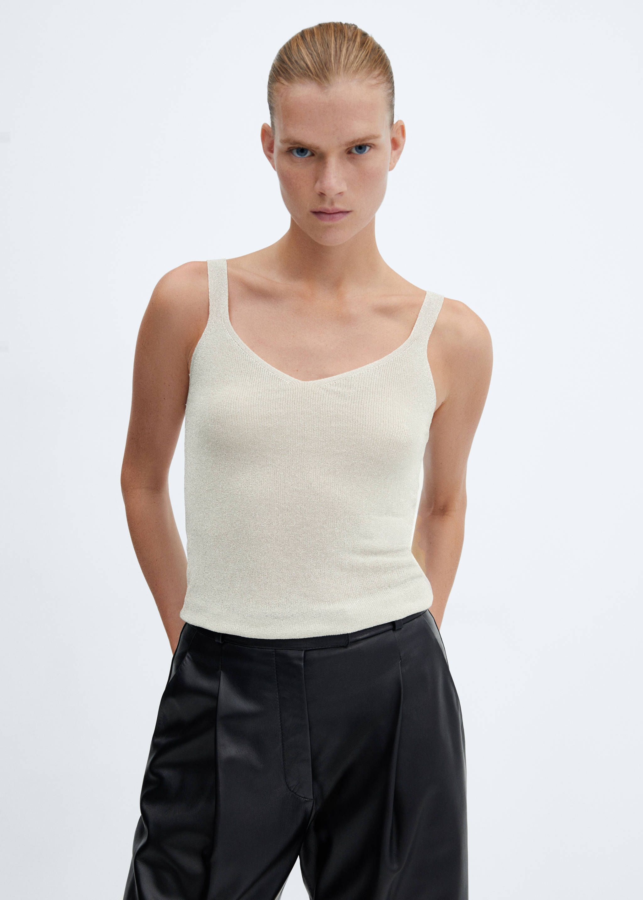 Lurex knitted top - Medium plane