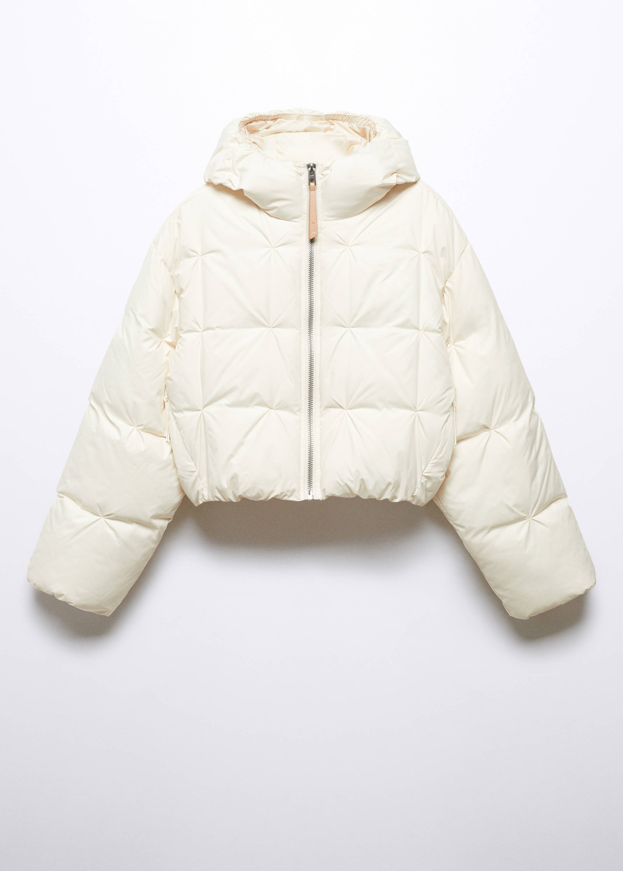 Mango Kapüşonlu kısa kapitone anorak görsel 6