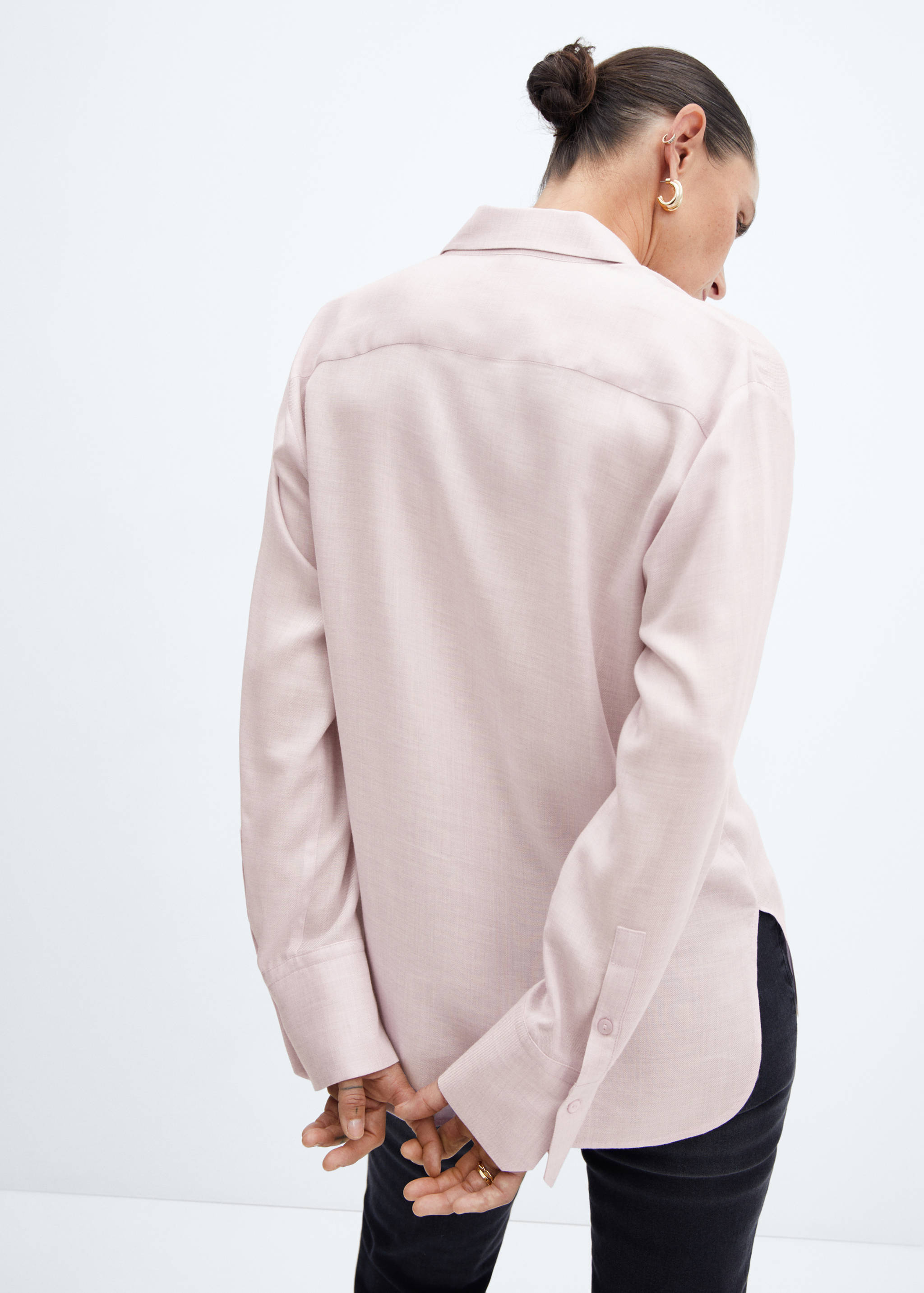 Pocket flowy shirt - Reverse of the article