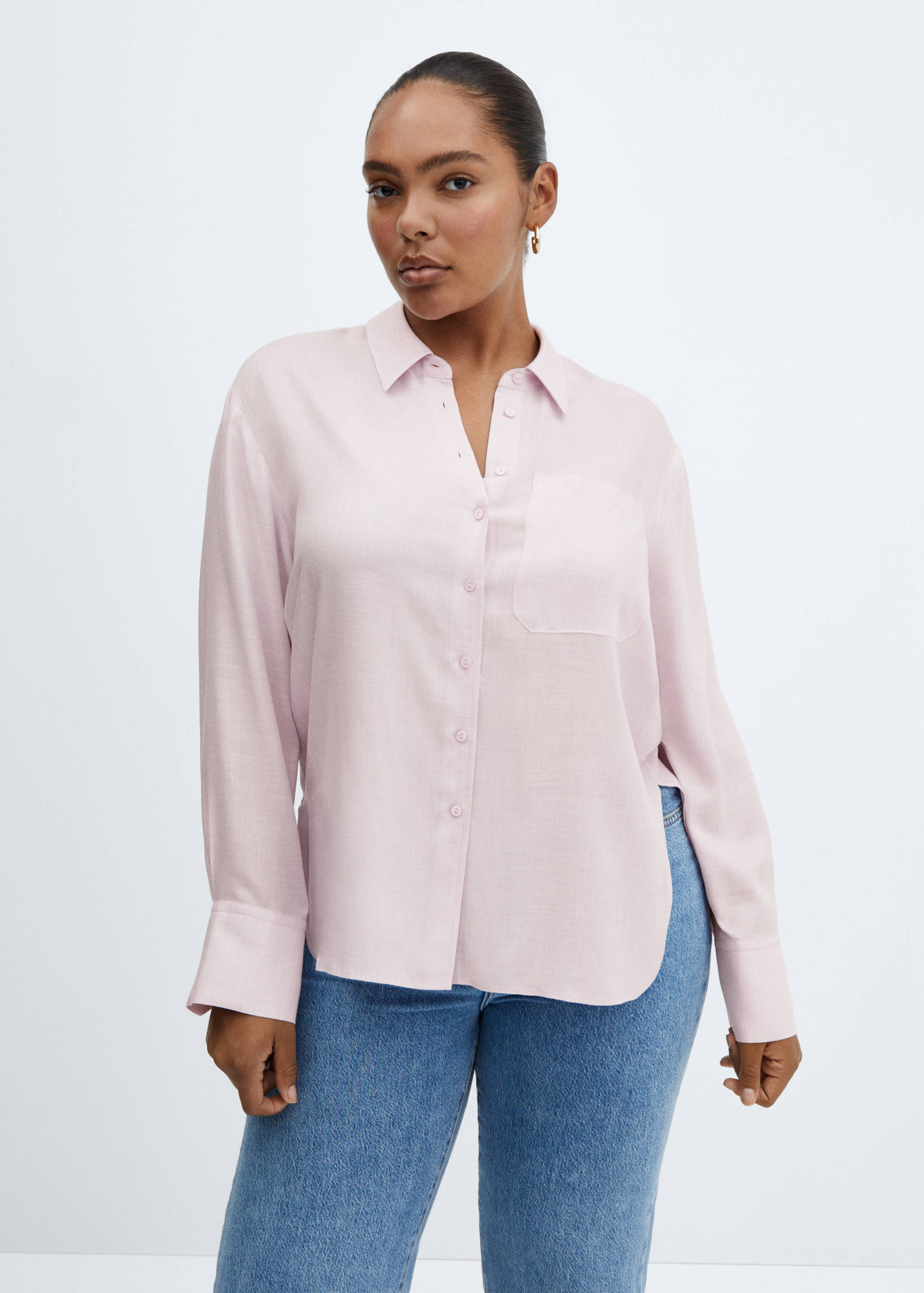 Pocket flowy shirt - Details of the article 5