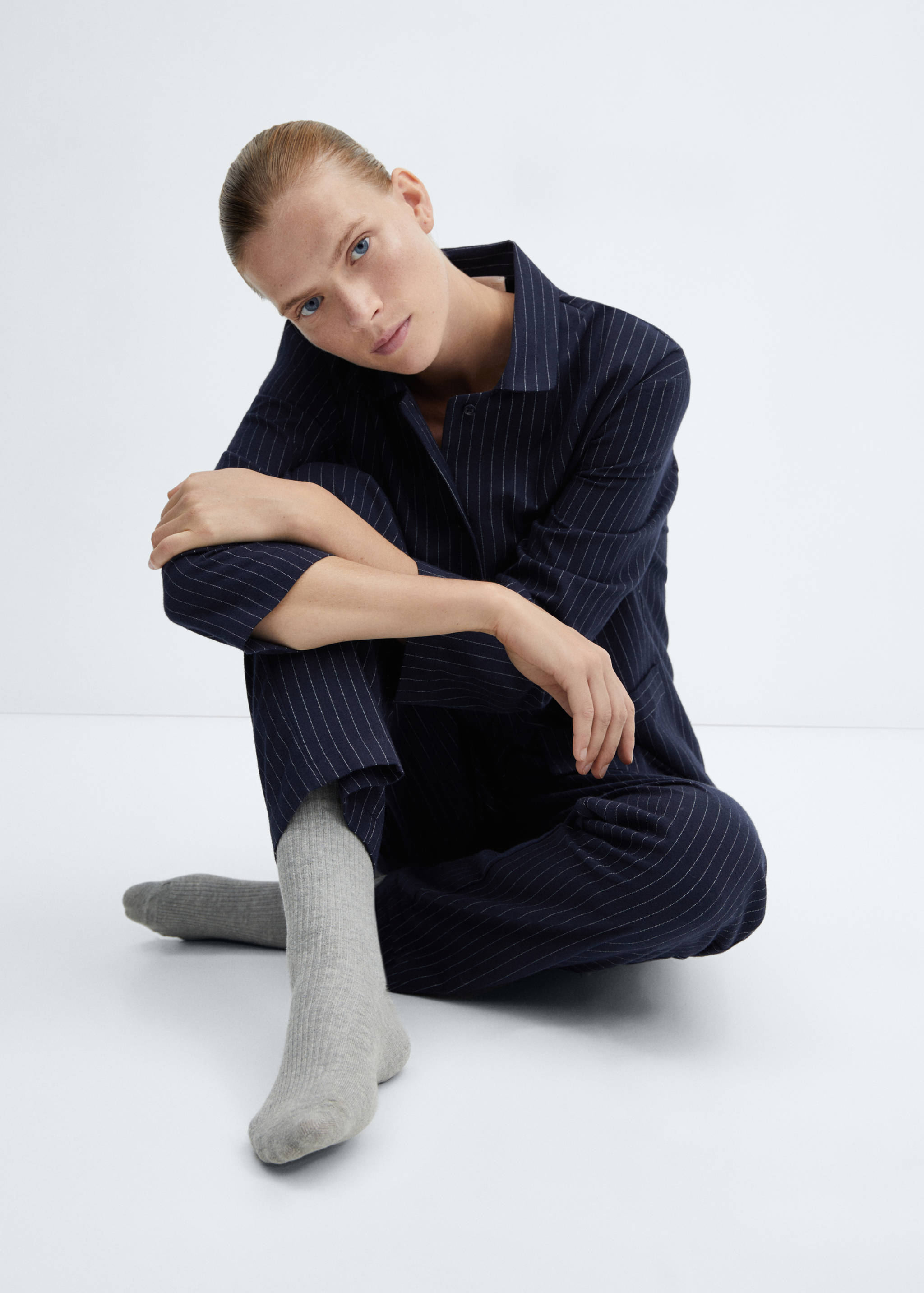 Striped pyjama shirt - Details of the article 2