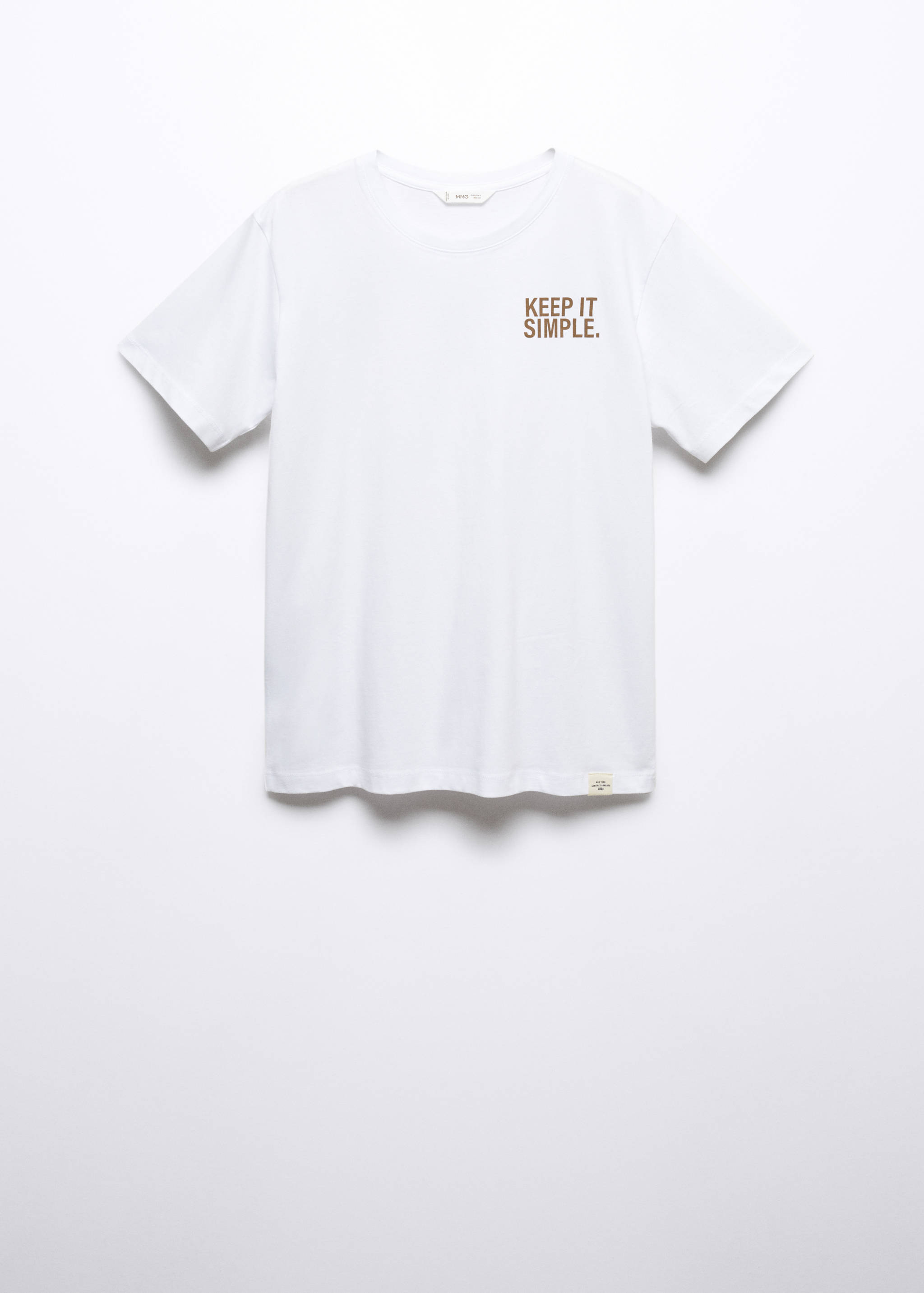 T-shirt message imprimé - Article sans modèle
