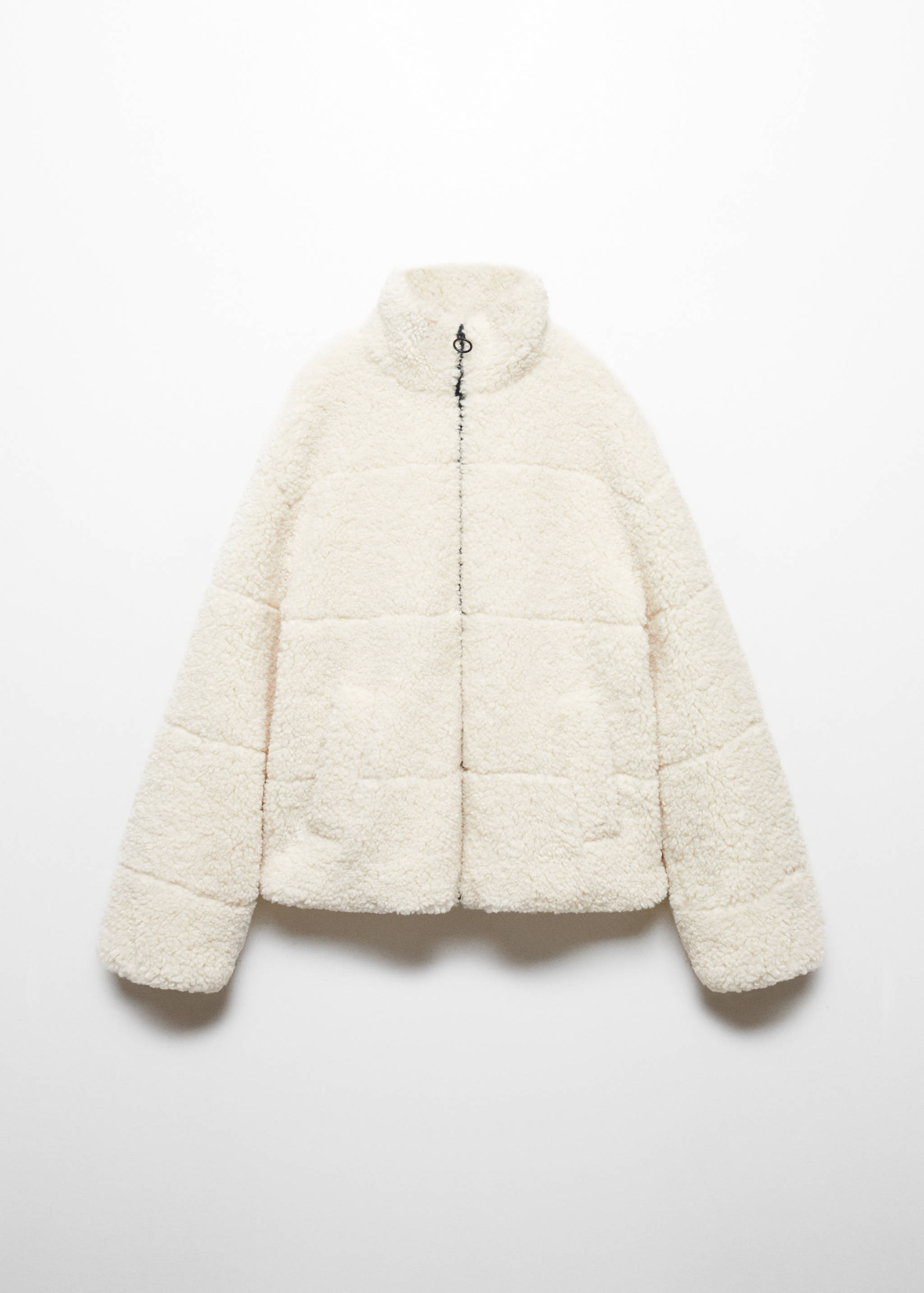 Shearling-effect coat - Article without model