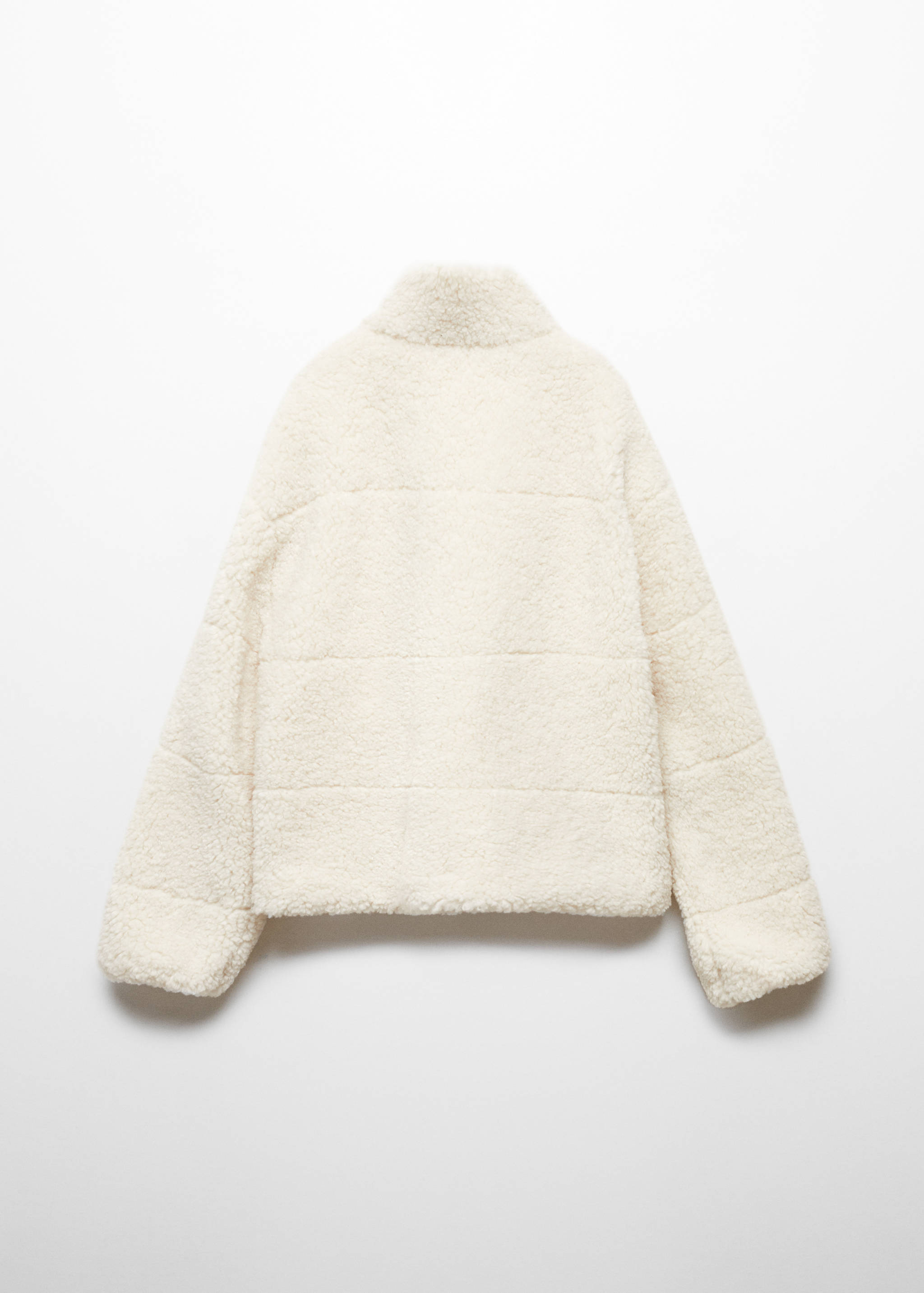 Shearling-effect coat - Reverse of the article