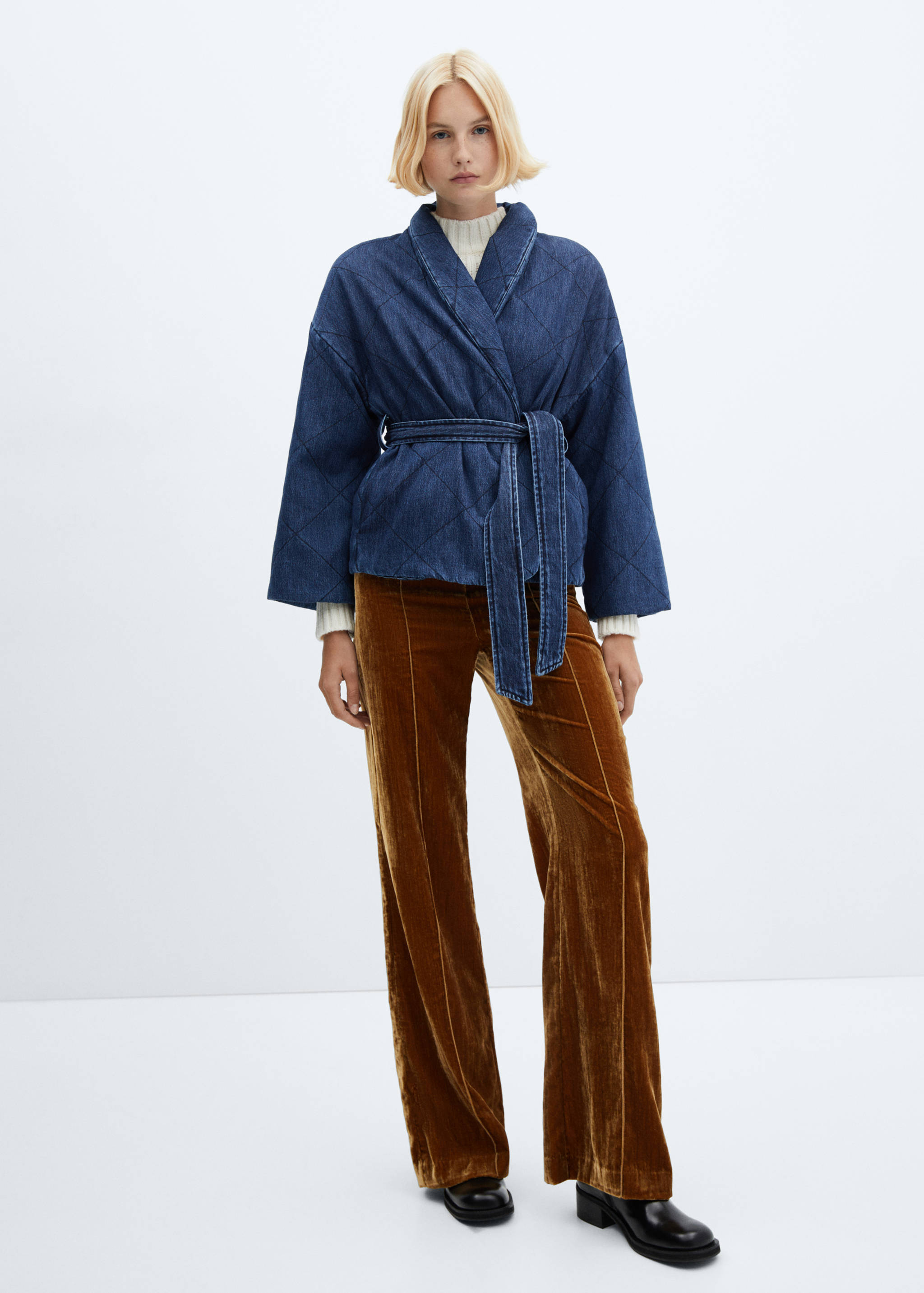 Veste denim croisée - Plan général