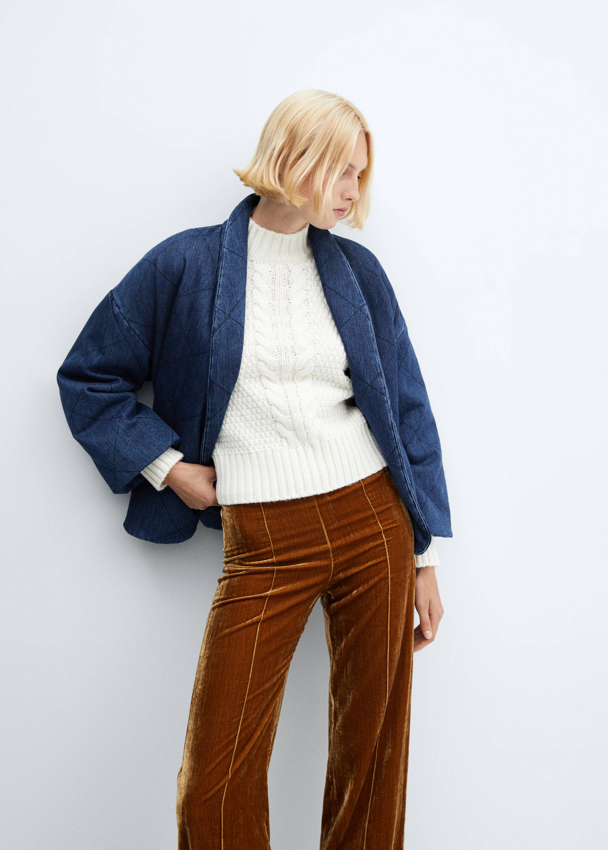 Veste denim croisée - Détail de l'article 2