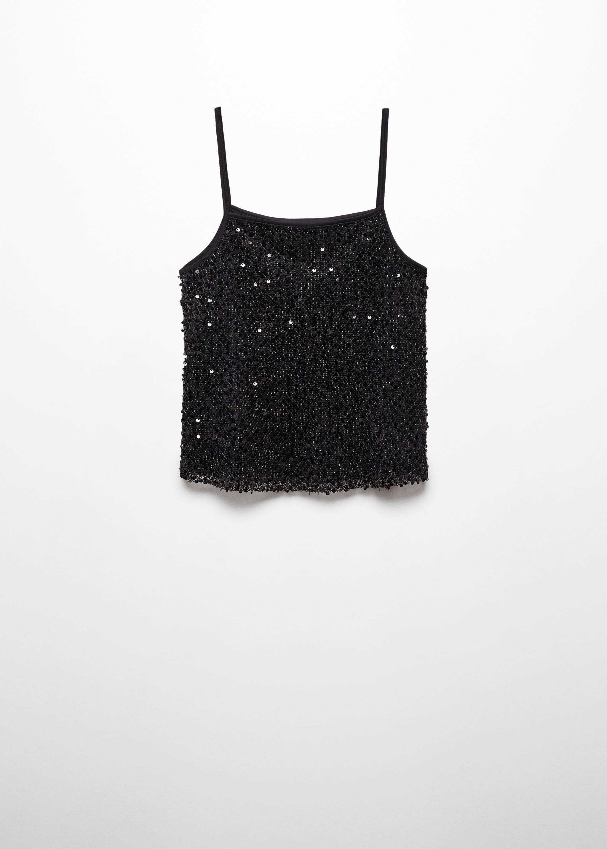 Sequin top with spaghetti strap - Article without model