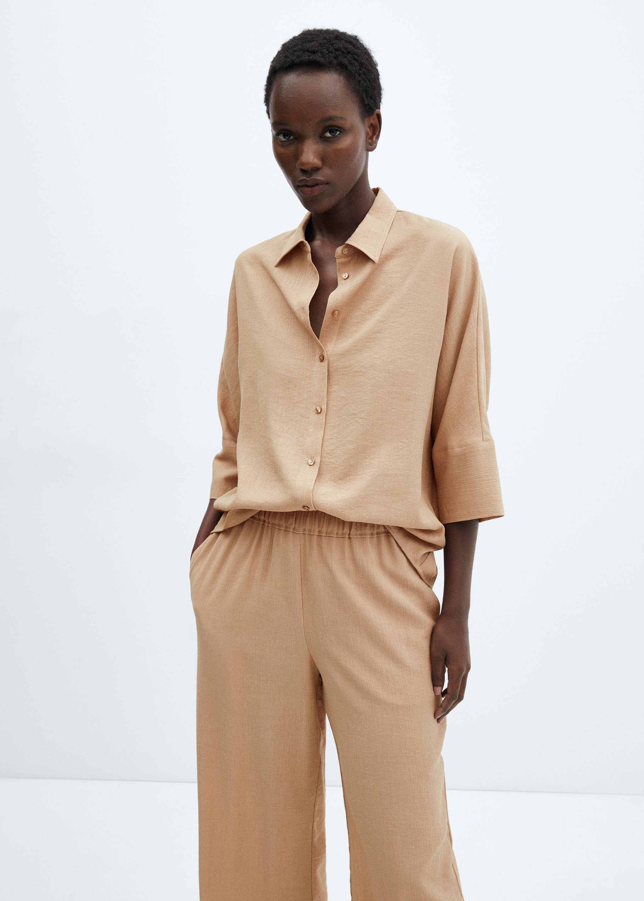 Pantalon fluide taille élastique - Détail de l'article 1