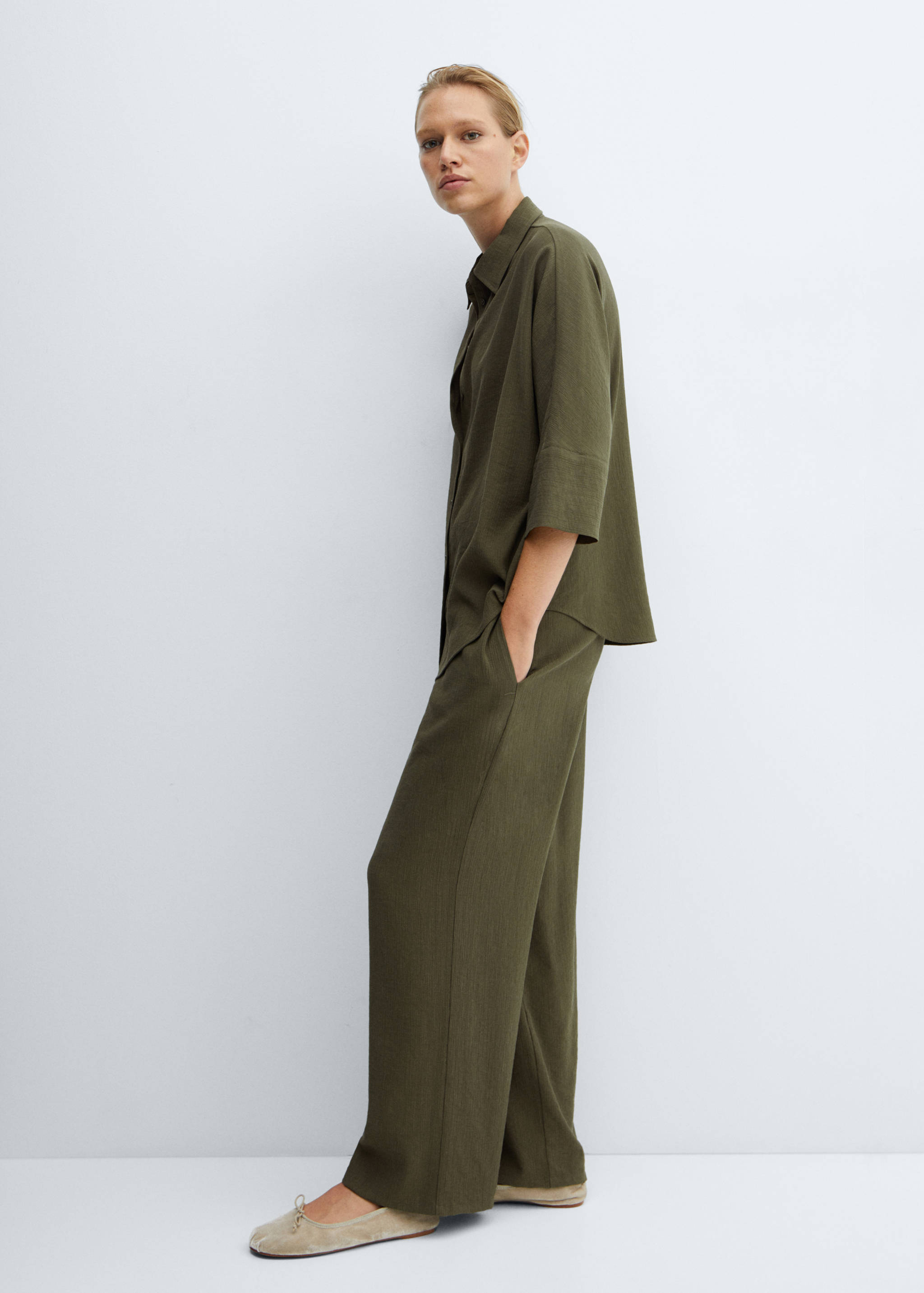 Pantalon fluide taille élastique - Détail de l'article 1