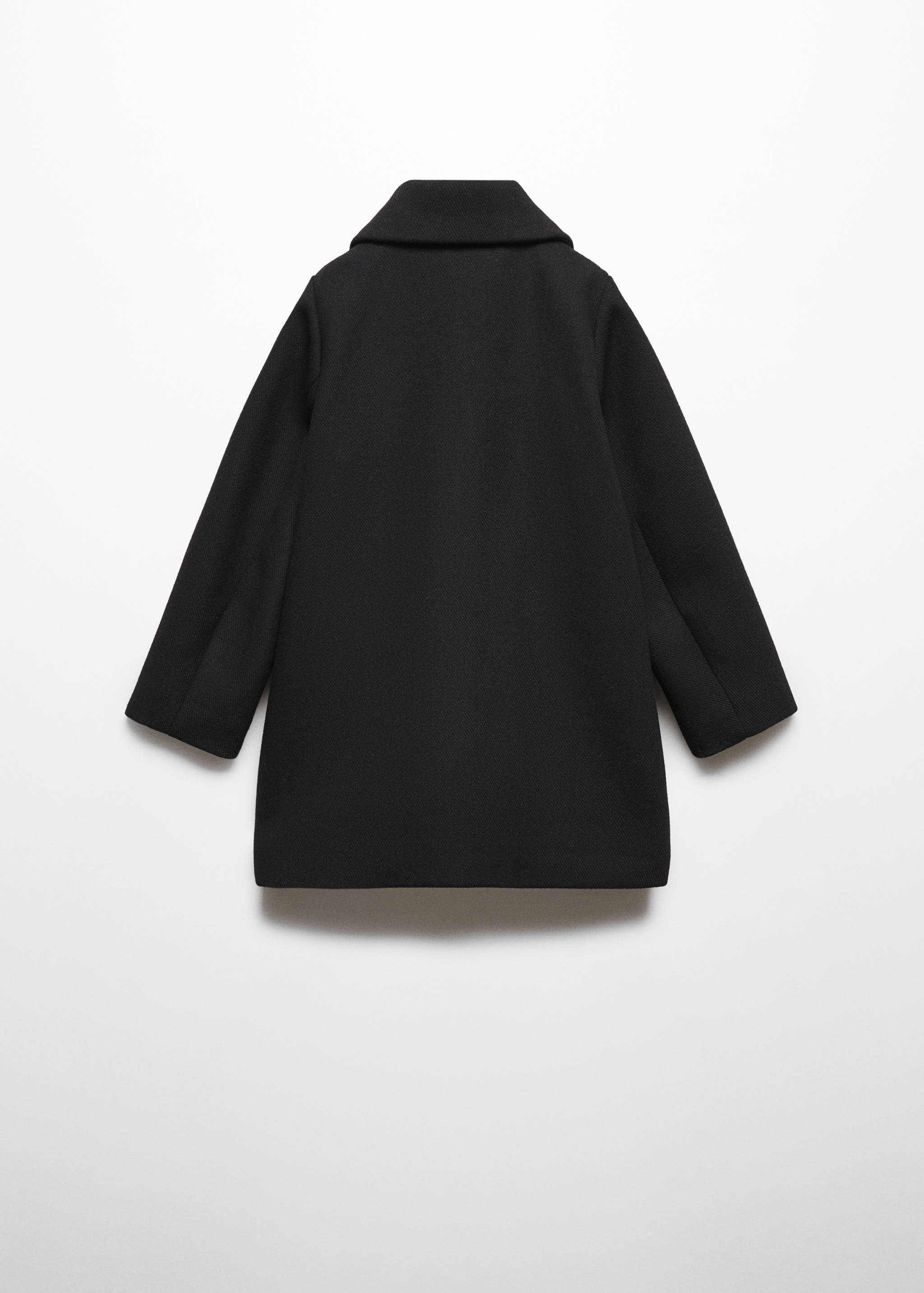 Buttoned wool coat - Reverse of the article