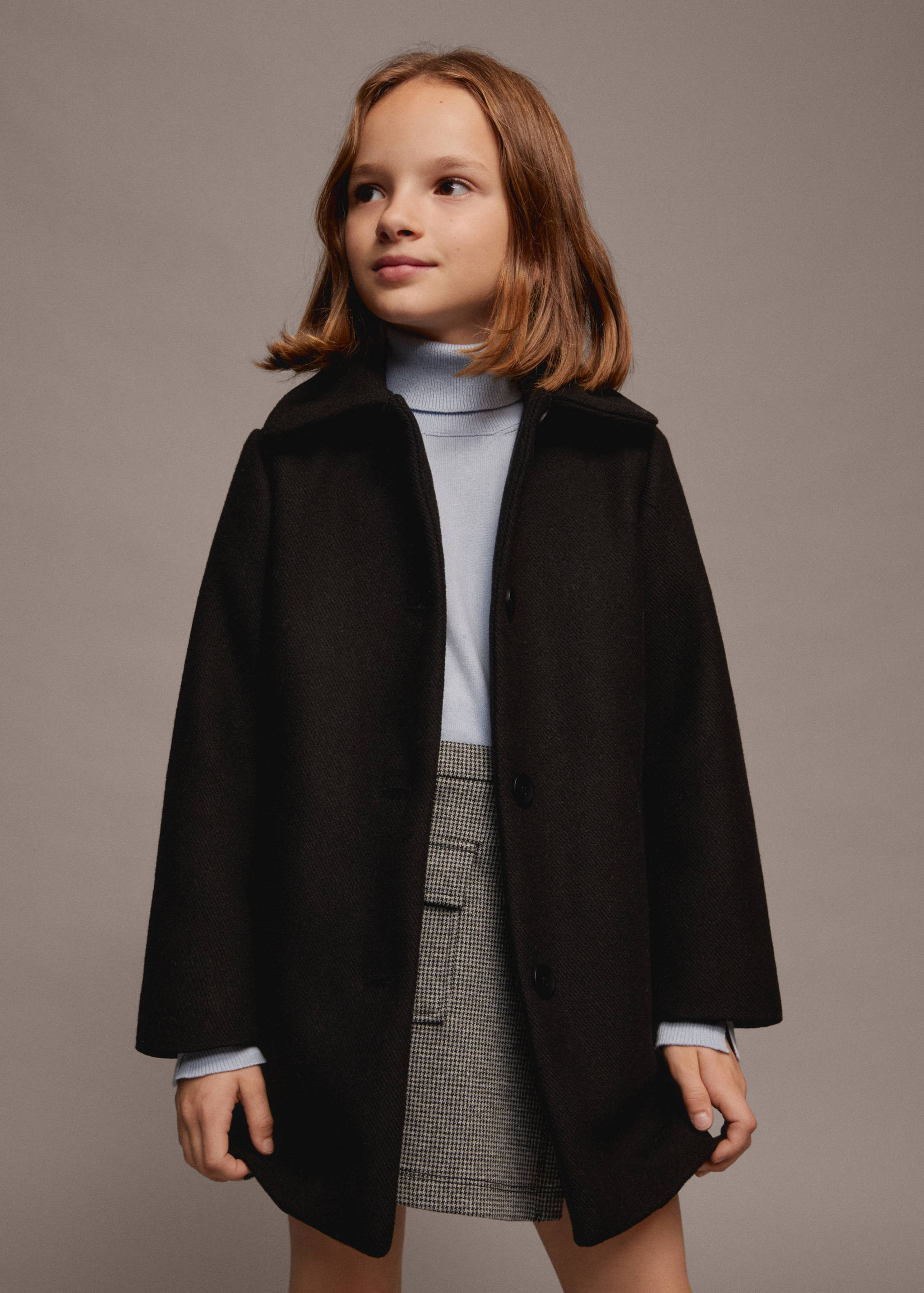 Buttoned wool coat - Details of the article 5