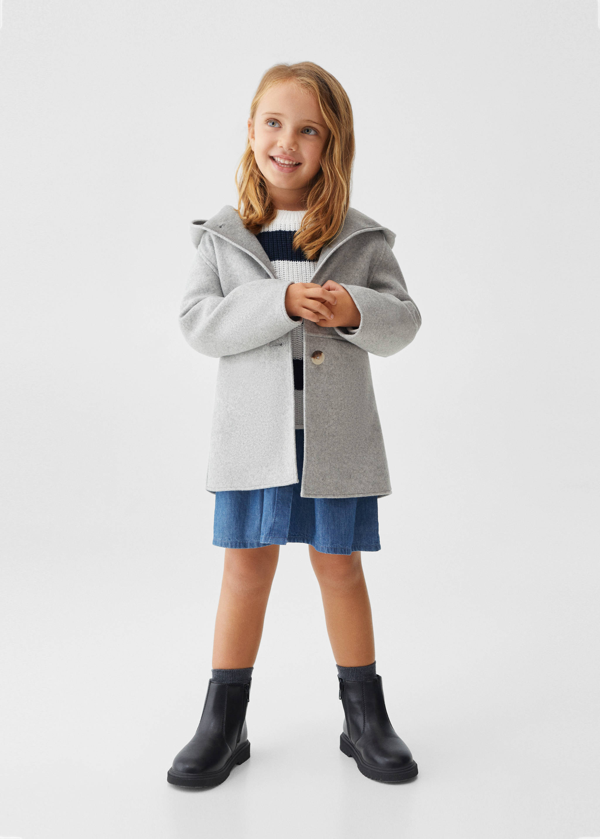 Manteau capuche boutons - Plan général