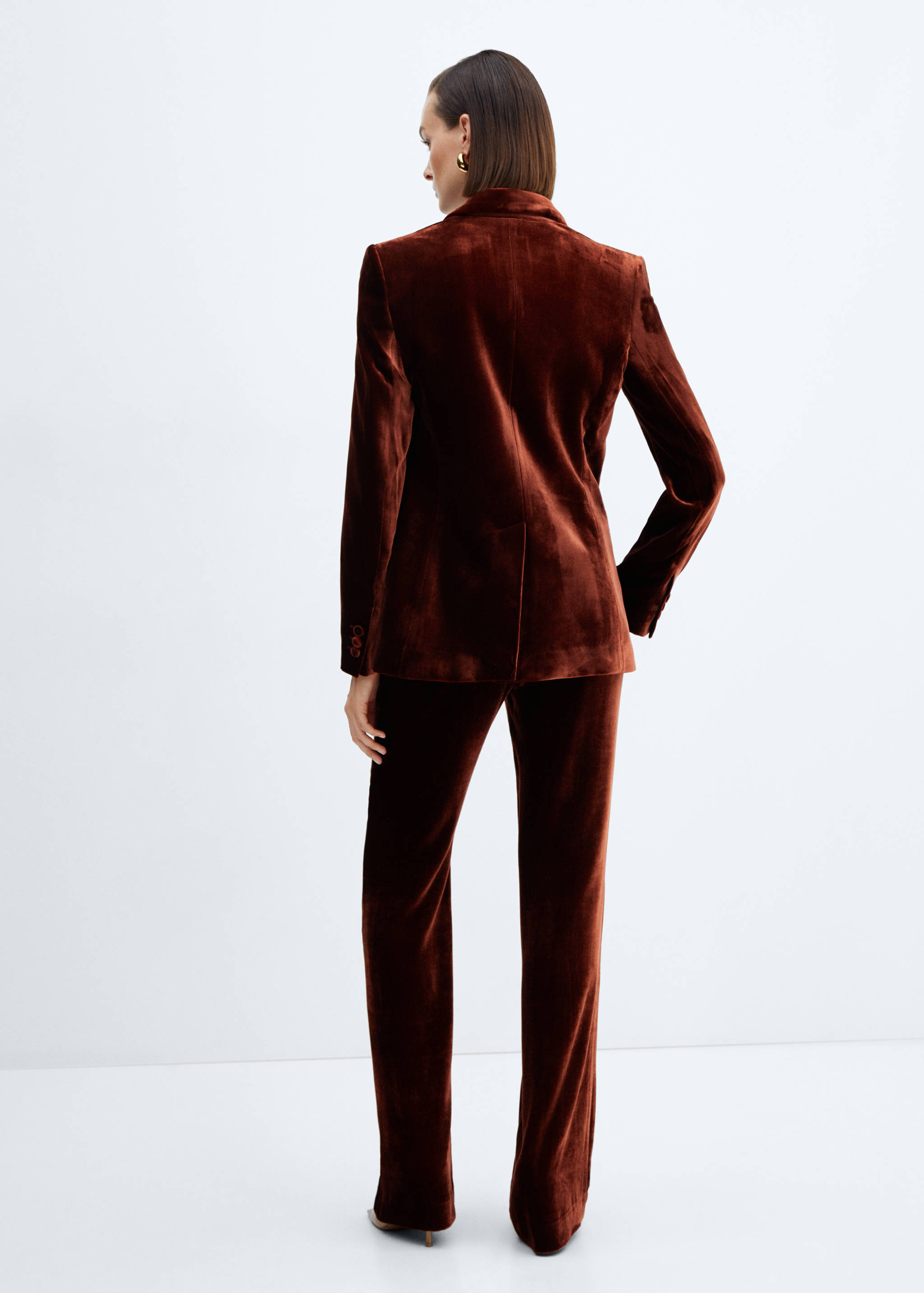 Velvet suit trousers - Reverse of the article