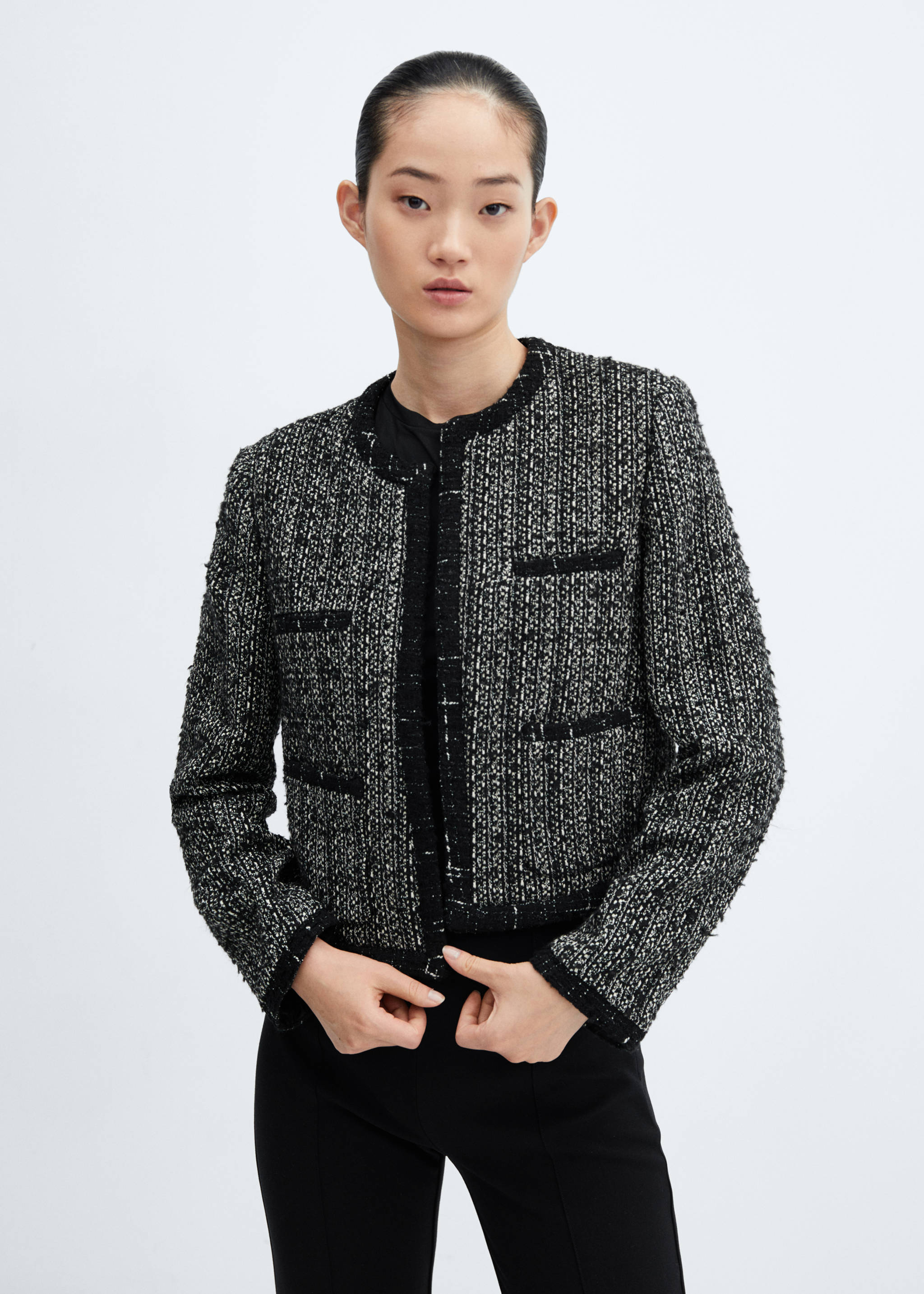 Trim tweed jacket - Medium plane