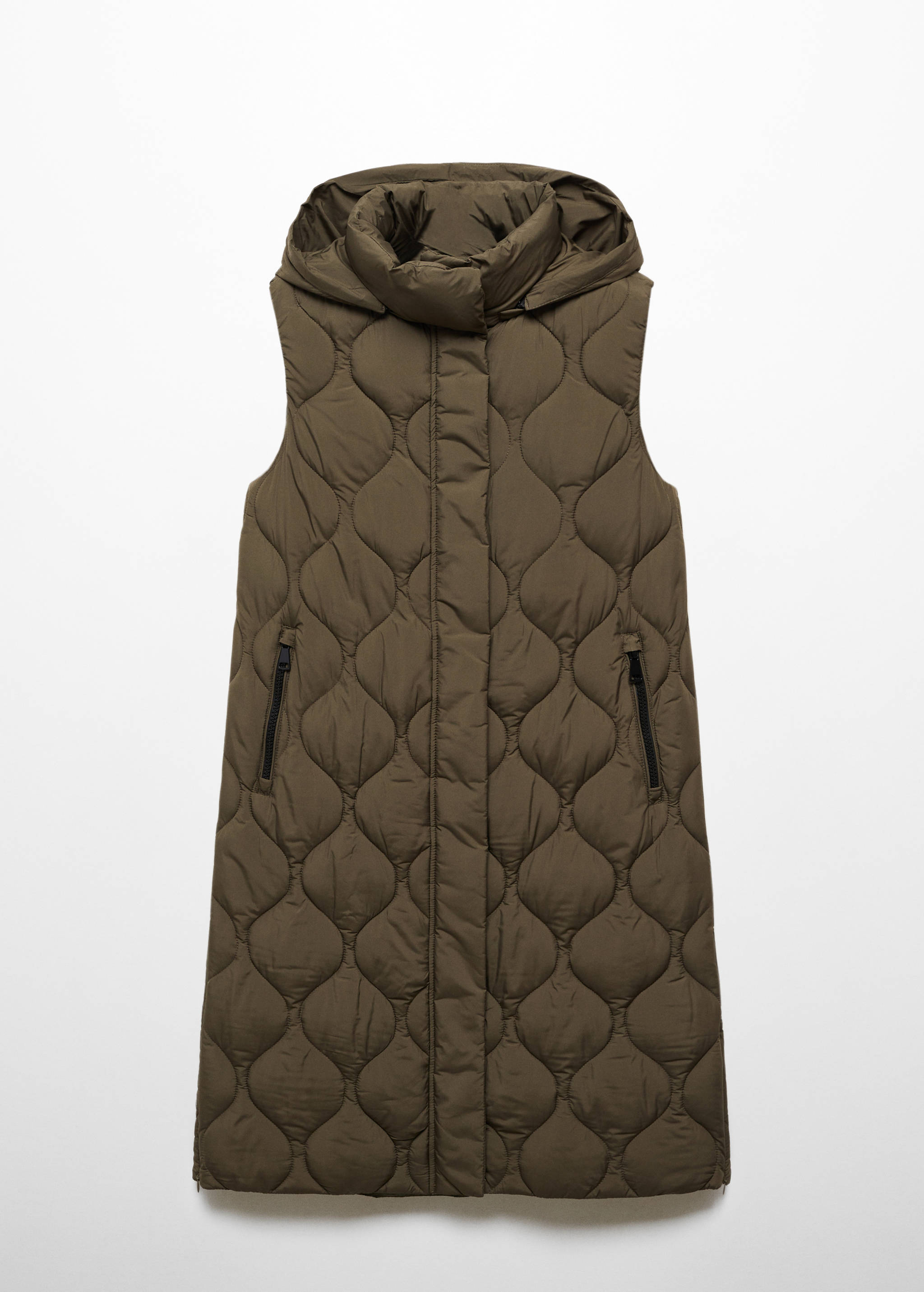 Long puffer vest - Article without model