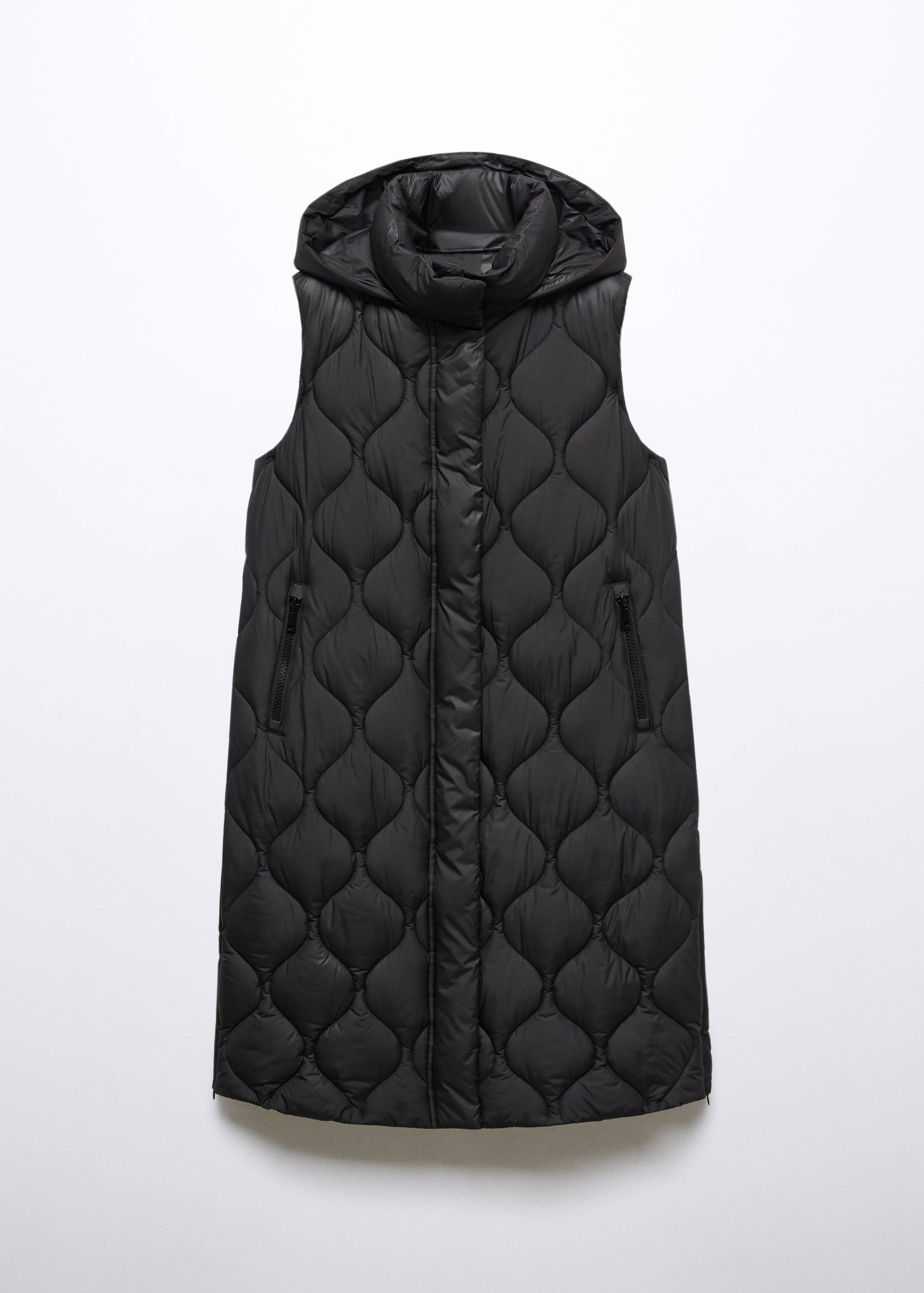 Long puffer vest - Article without model
