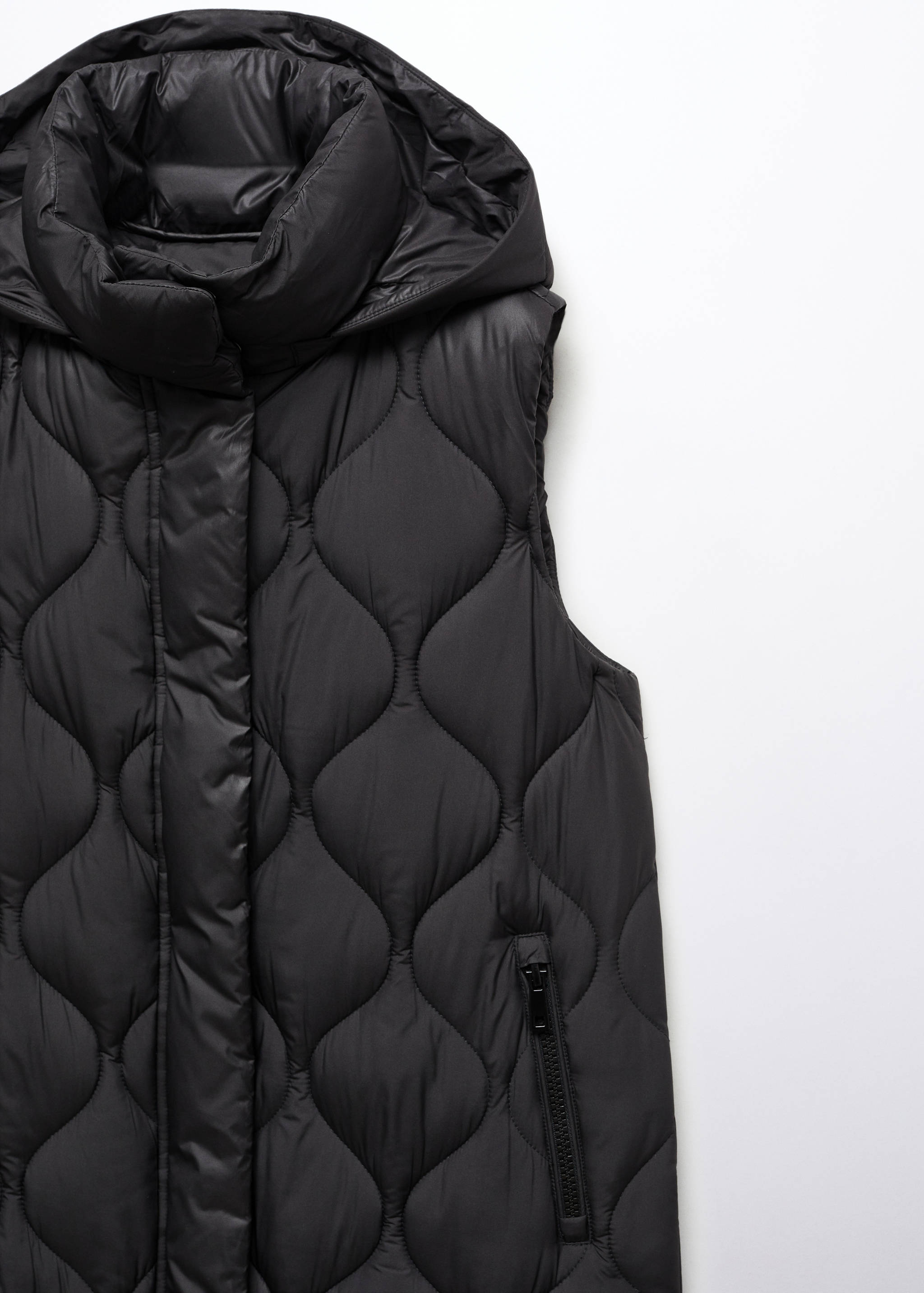 Long puffer vest - Details of the article 0