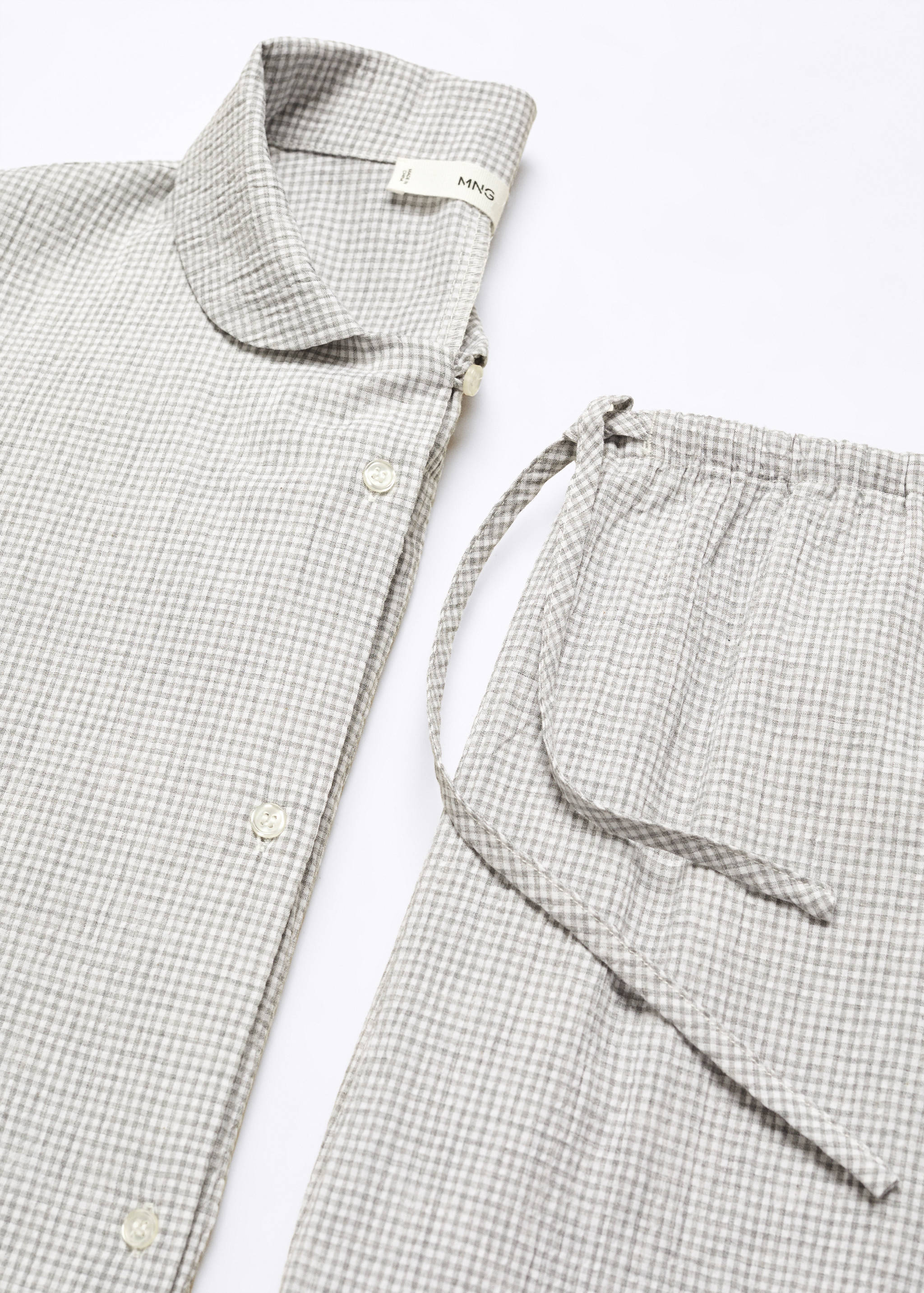 Pijama algodón cuadros vichy - Detalle del artículo 8