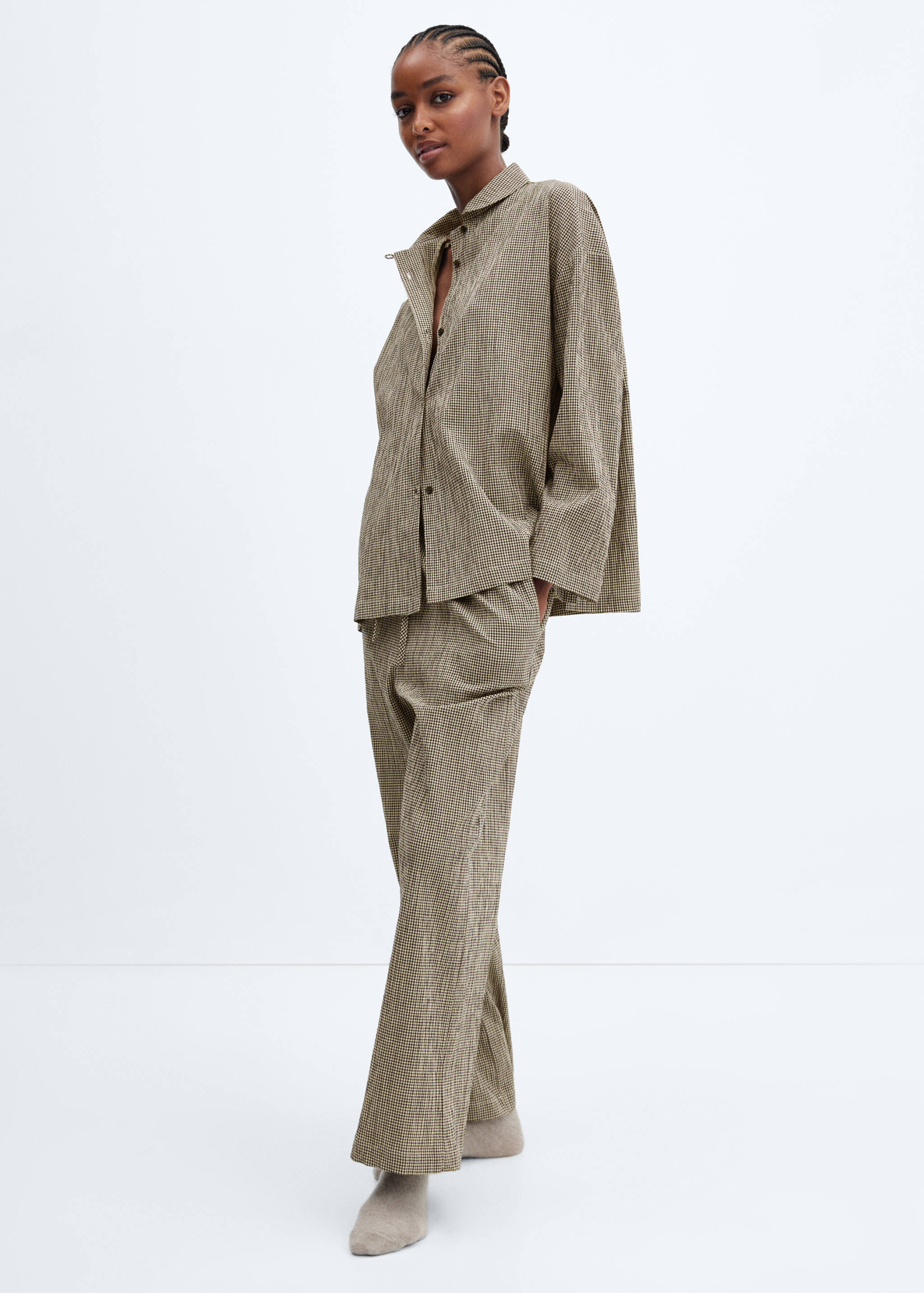 Pijama algodón cuadros vichy - Detalle del artículo 1