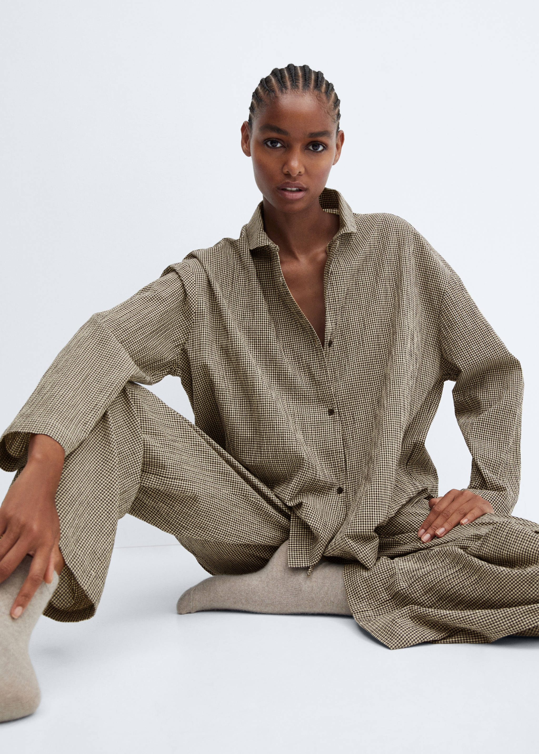 Pijama algodón cuadros vichy - Detalle del artículo 2