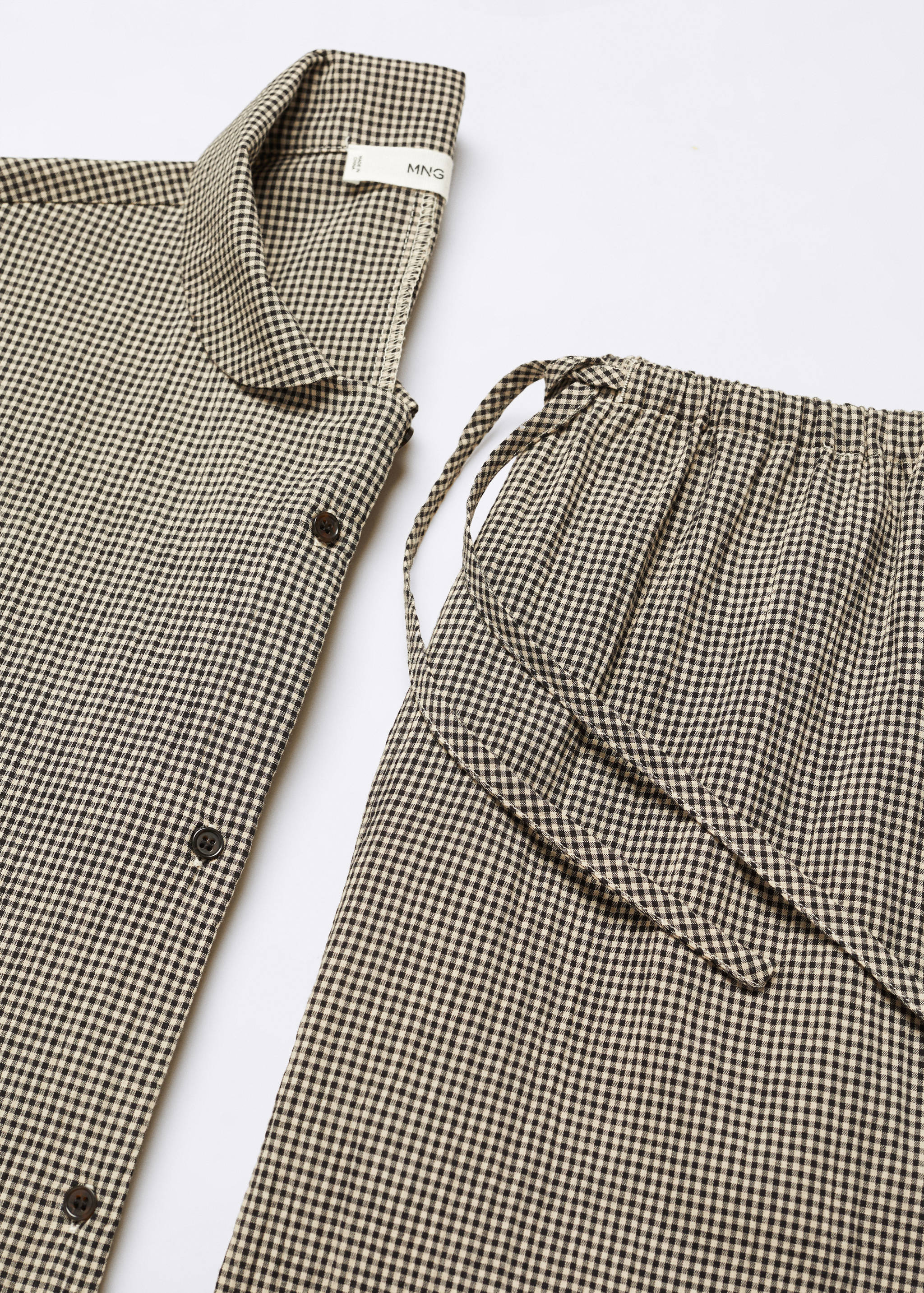 Pijama algodón cuadros vichy - Detalle del artículo 8