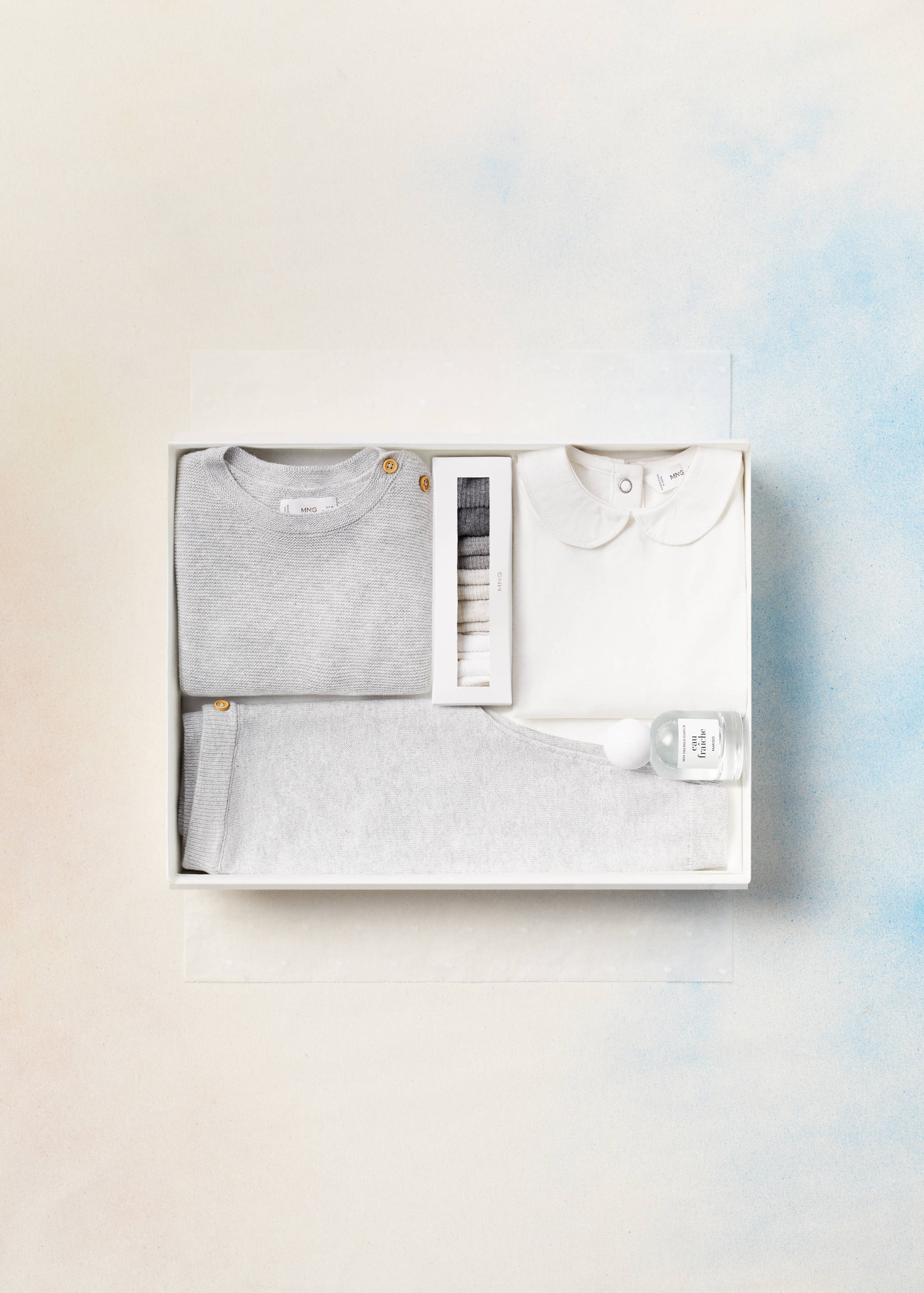 Cloud baby layette - Article without model, Light Heather Grey. Ref: 65120487-00.