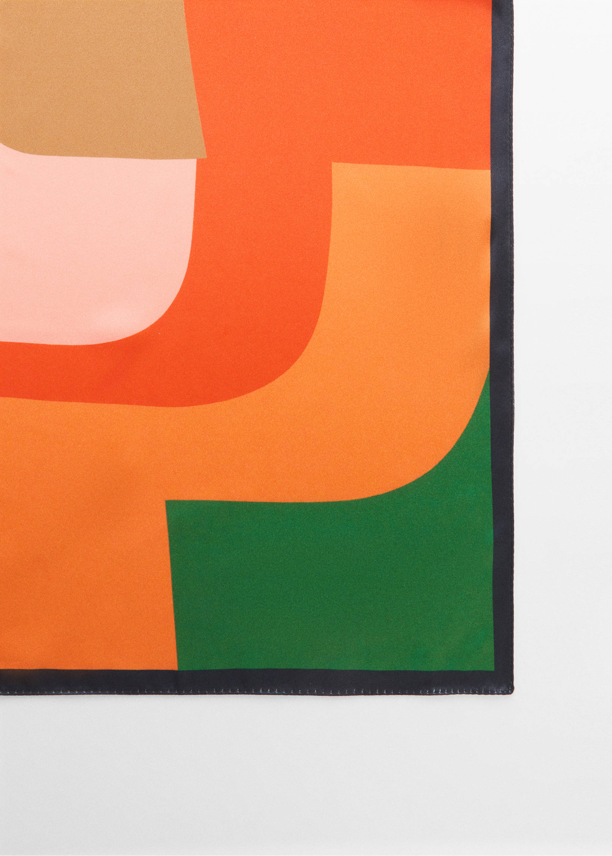 Multicolour print scarf - Details of the article 1