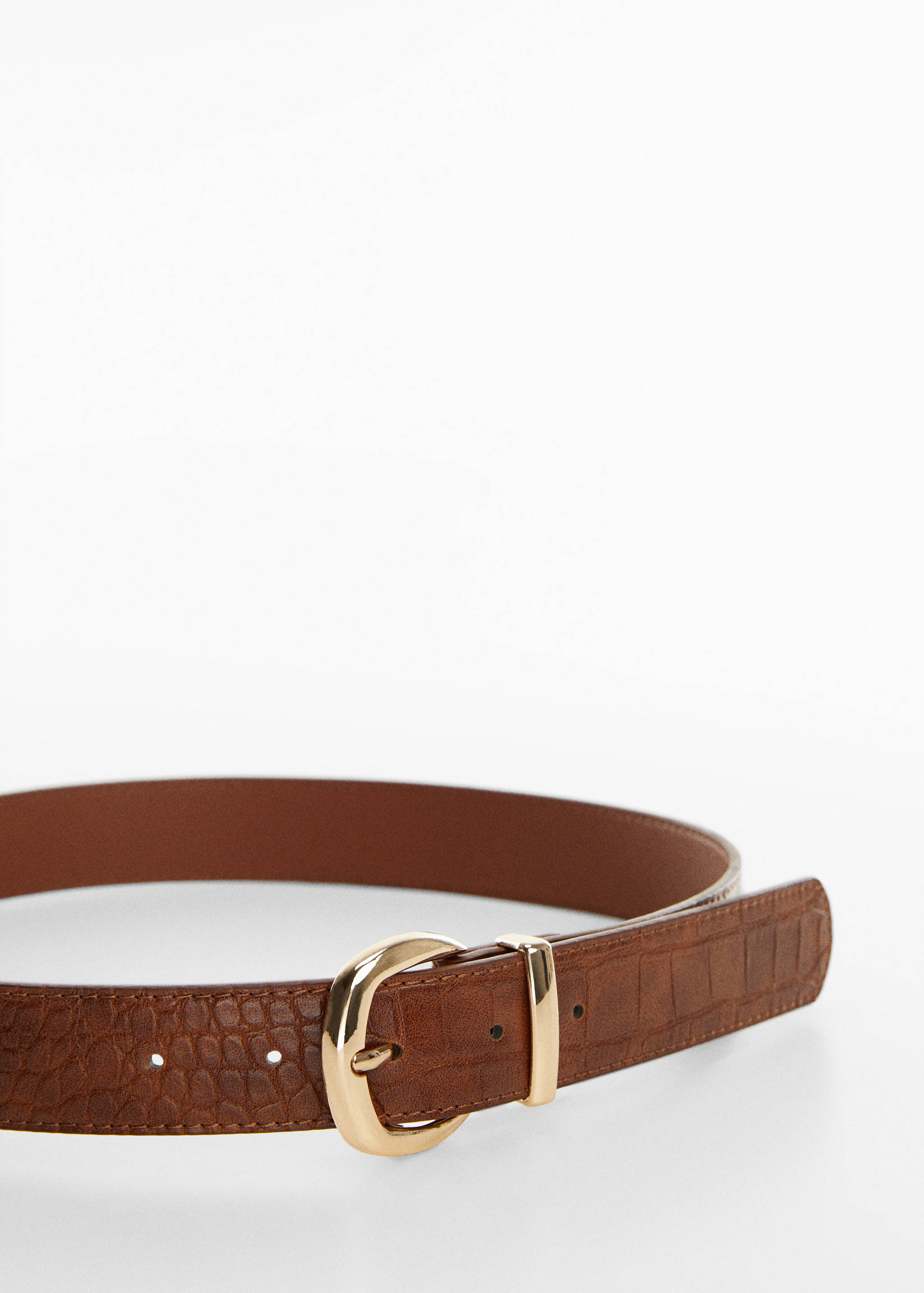 Animal print effect belt - Medium plane