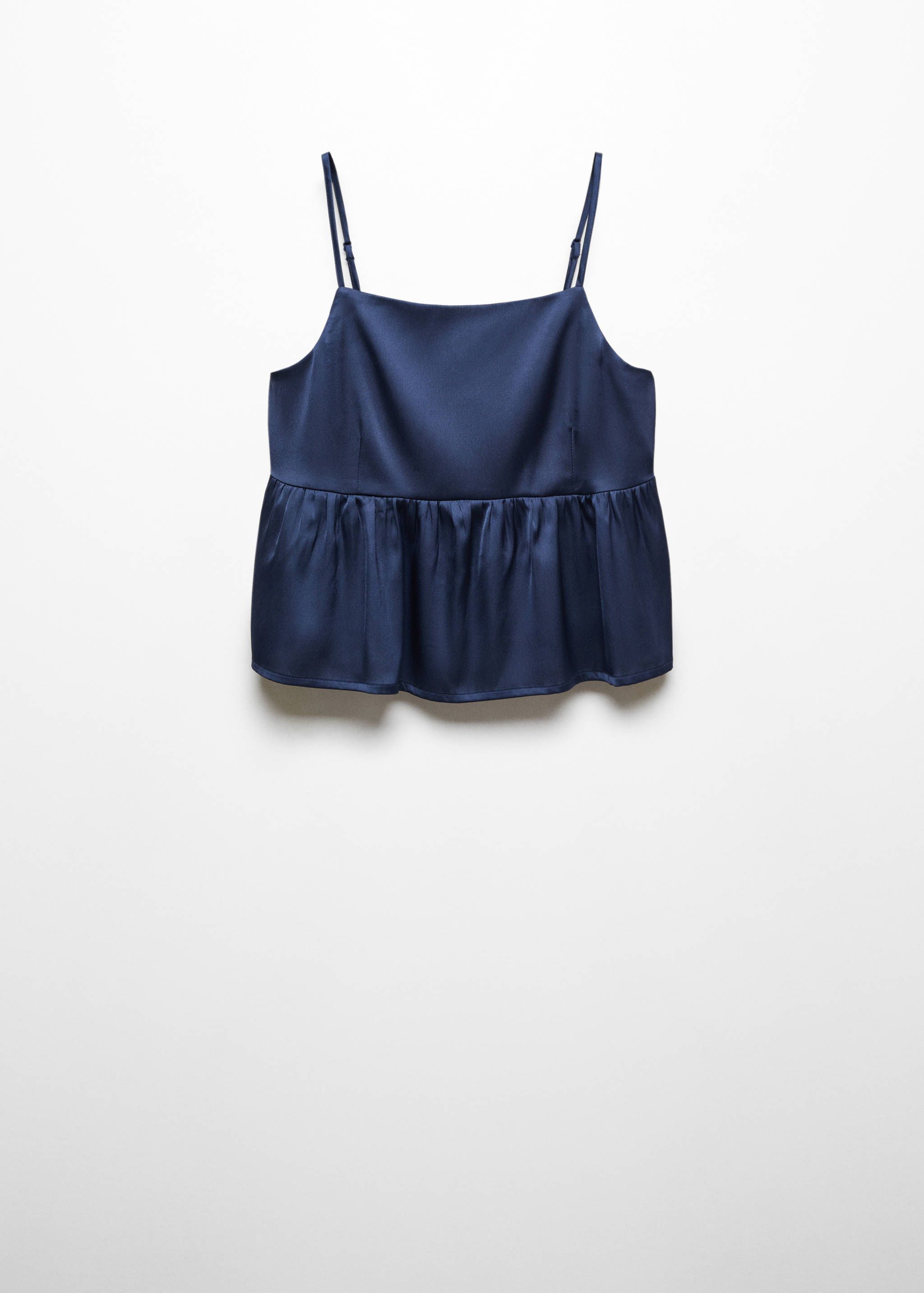 Ruffled satin blouse - Article without model