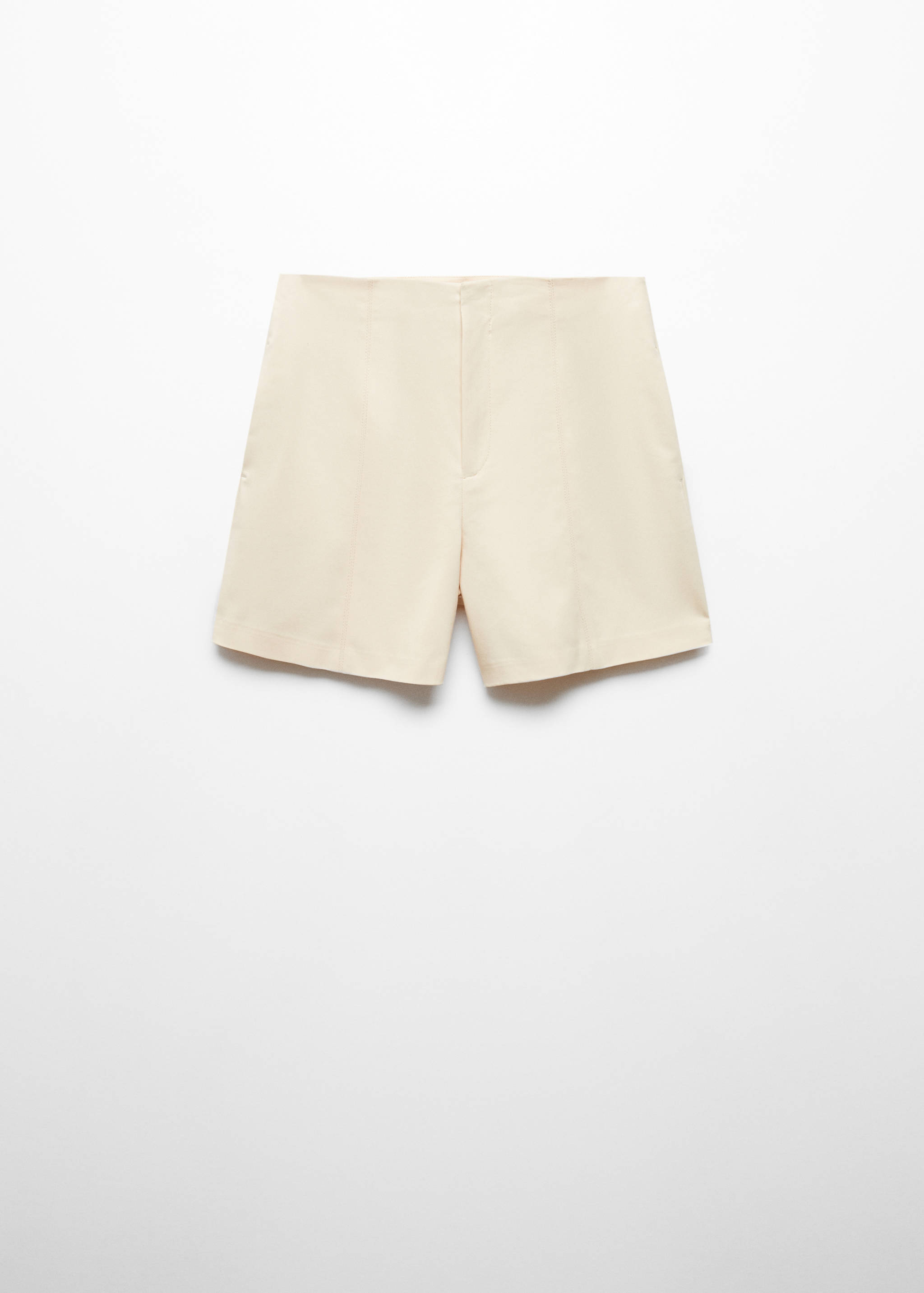 High-waist straight shorts - Article without model