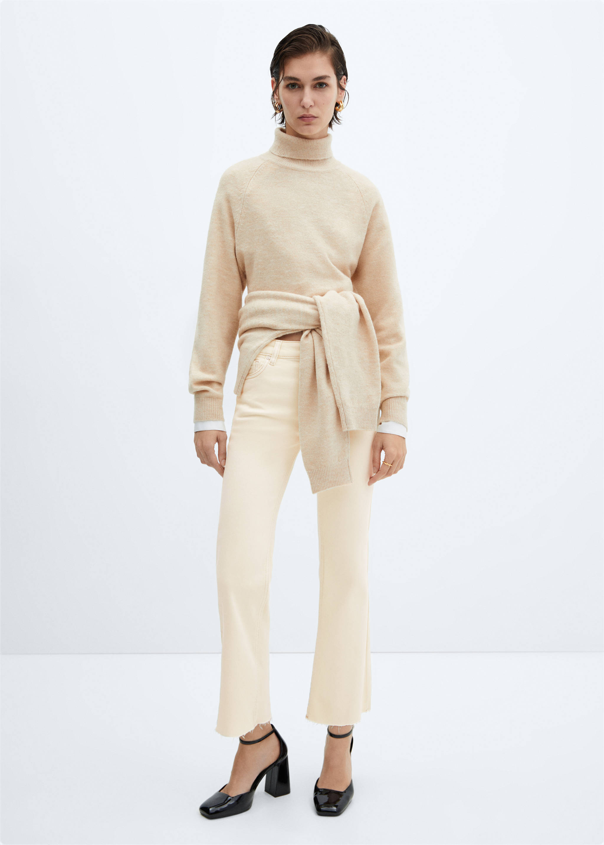 Sienna flared cropped jeans - General plane