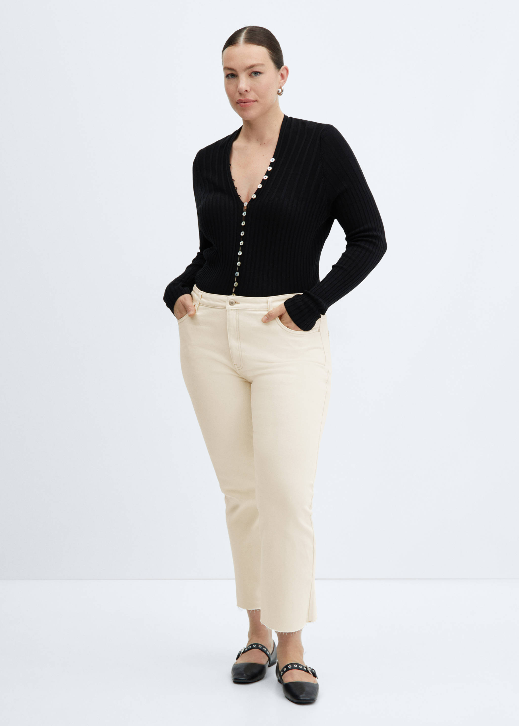 Sienna flared cropped jeans - Details of the article 3