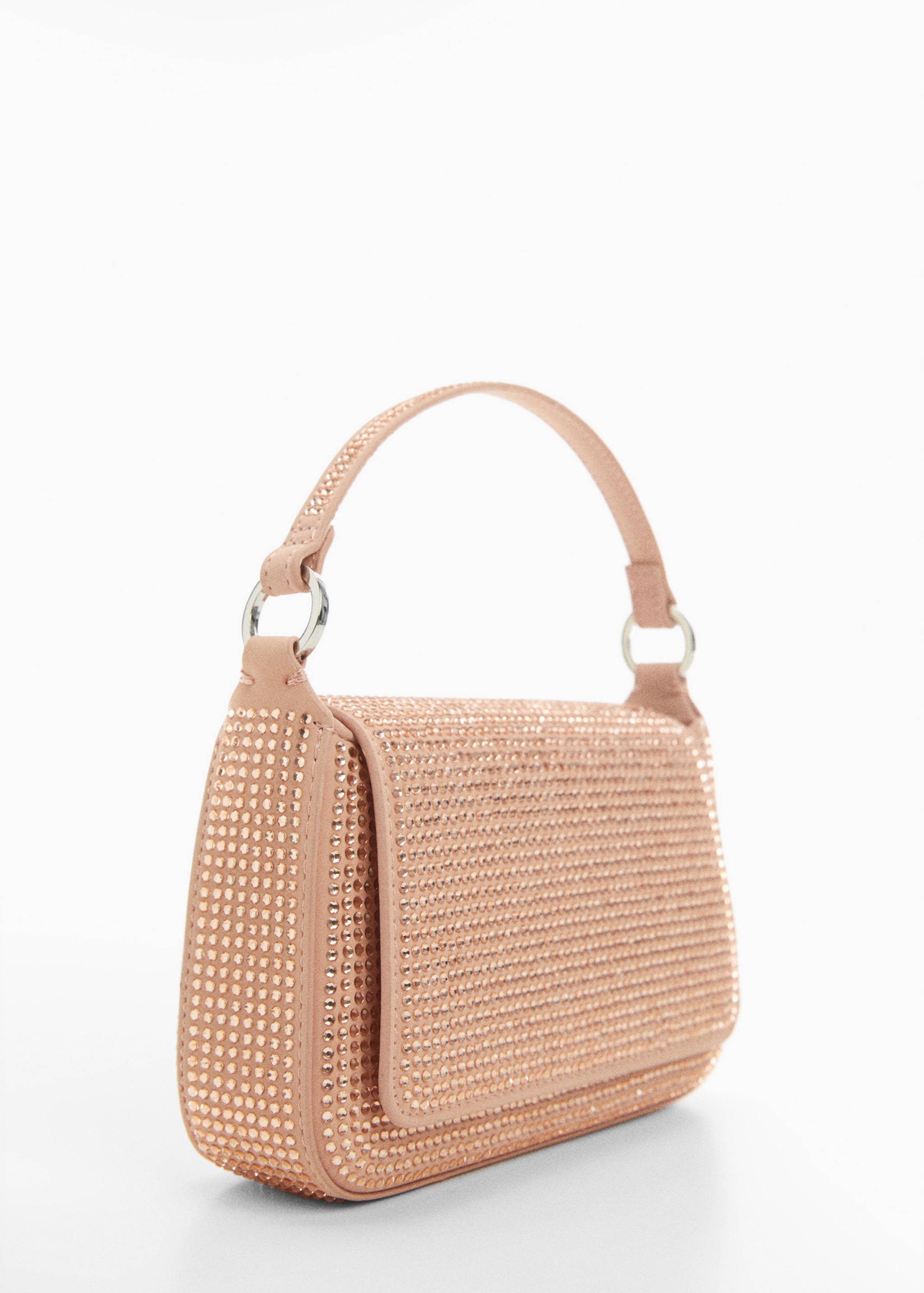Mini rhinestone chain bag - Medium plane